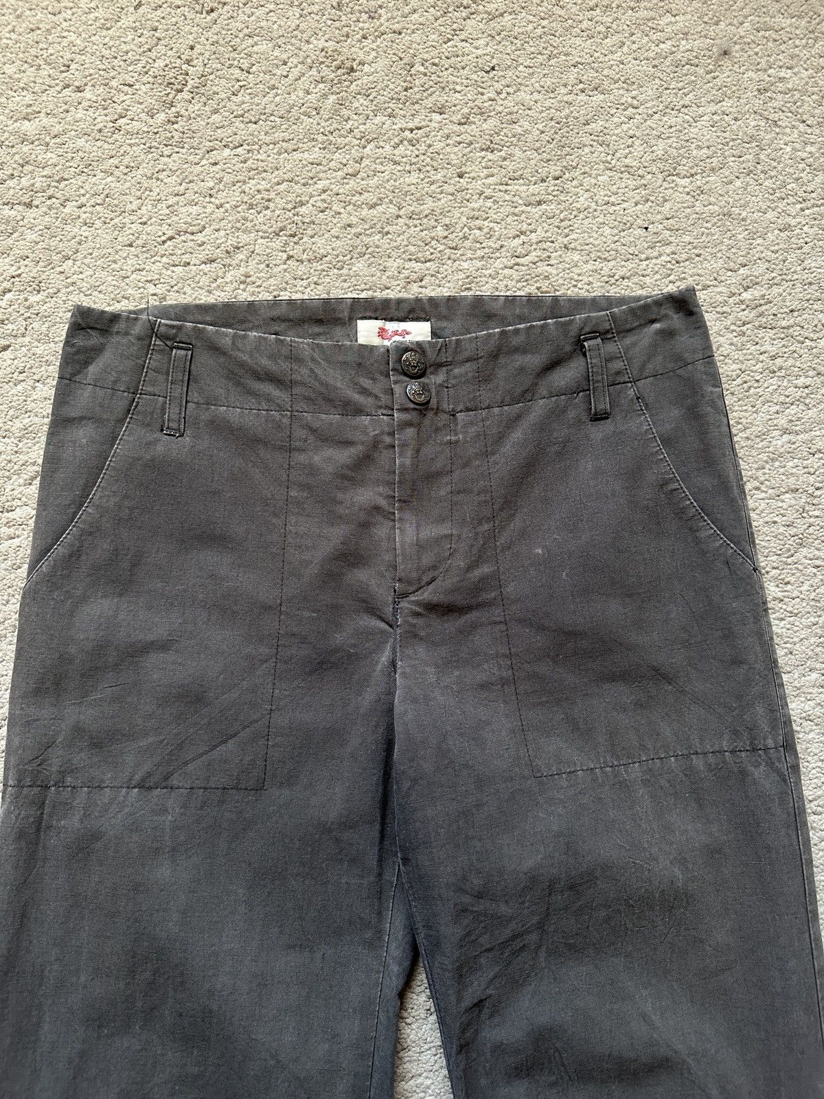 Vivienne Tam 1990s Vivienne Tam eyes drop knee Parachute Pant Size 29" - 6 Thumbnail
