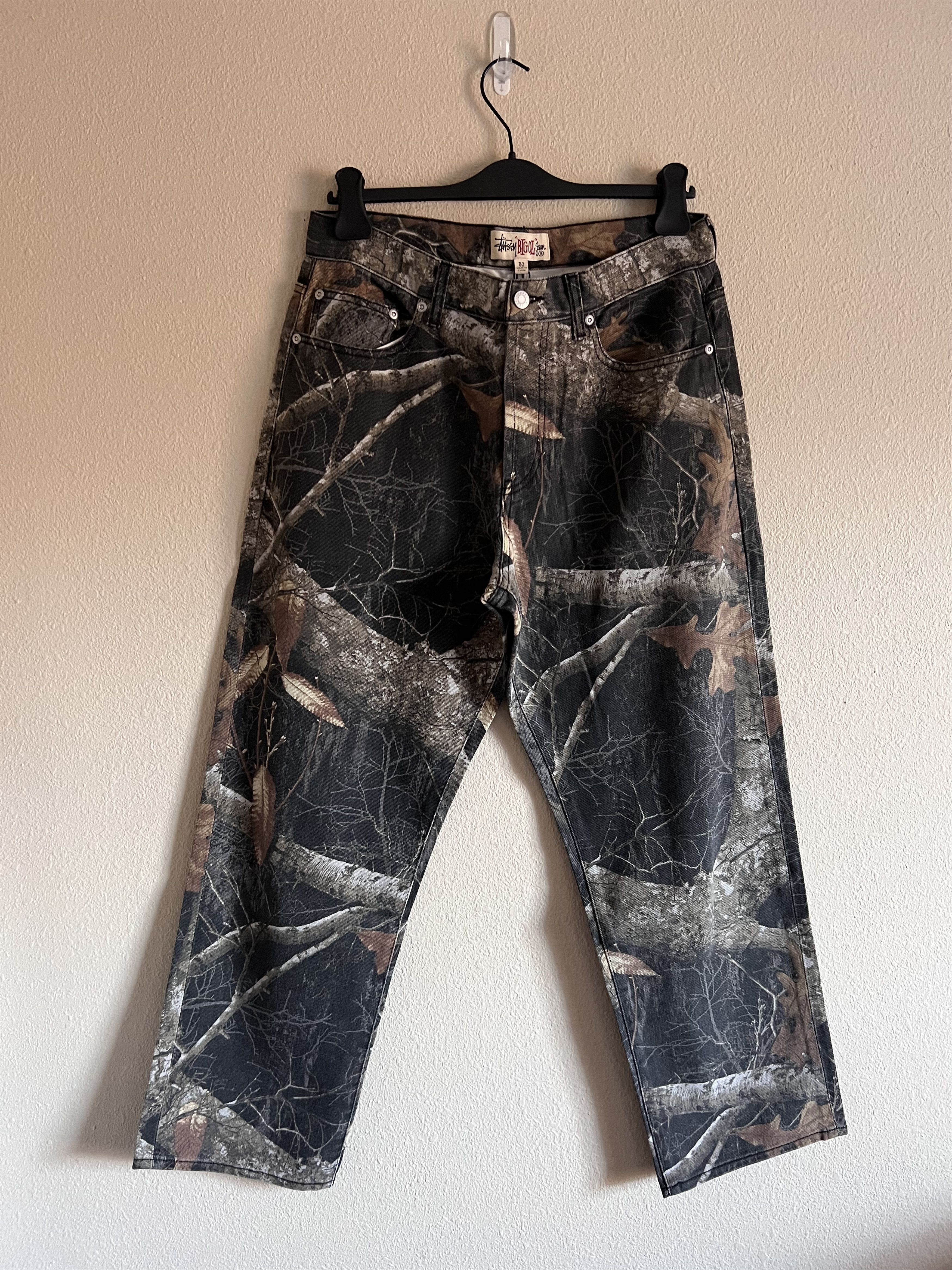 Jeans Stussy Big Ol Jean Realtree Edge Blancos Jeans Stussy Big OL