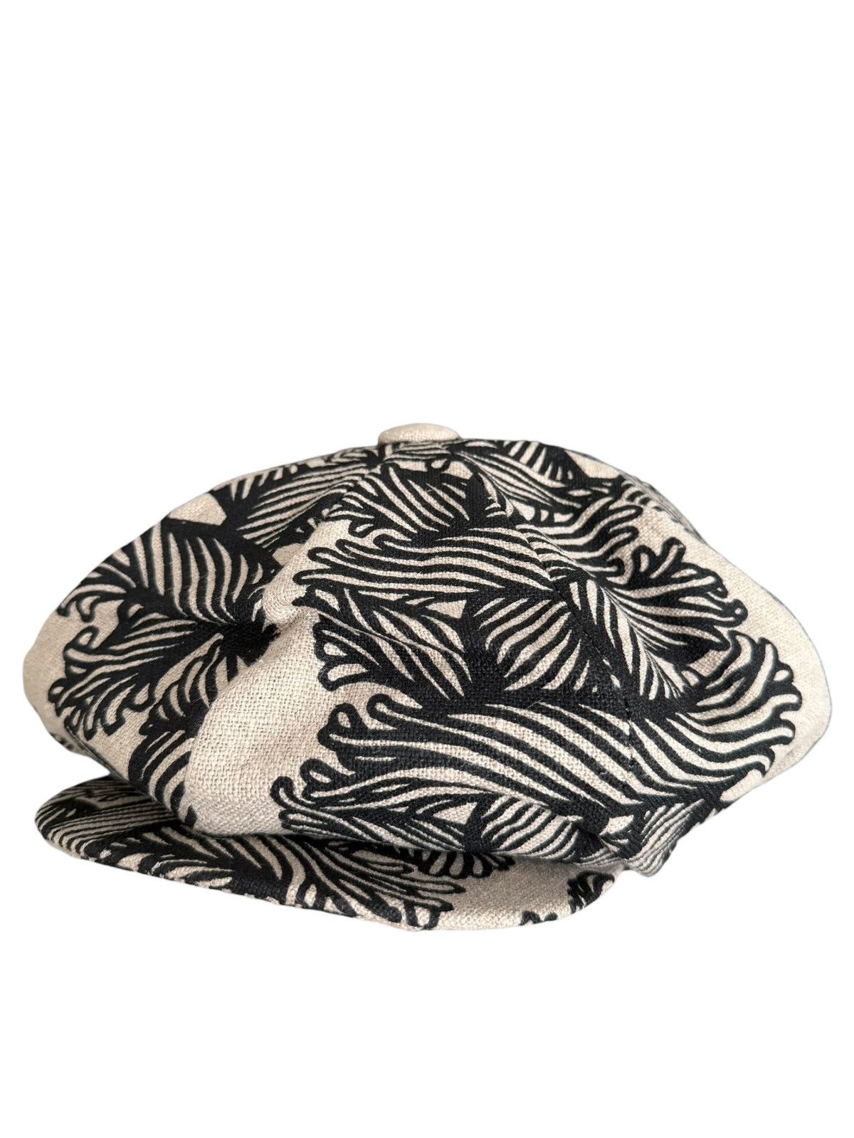 Christopher Nemeth Rope Print Linen Canvas Cap Beret Size ONE SIZE - 1 Thumbnail
