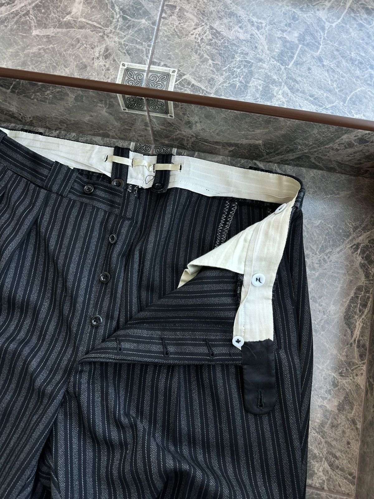 Other Vintage Edwardian Antique 1940s Men’s Wool Pants Sz XL Size US 36 / EU 52 - 6 Thumbnail