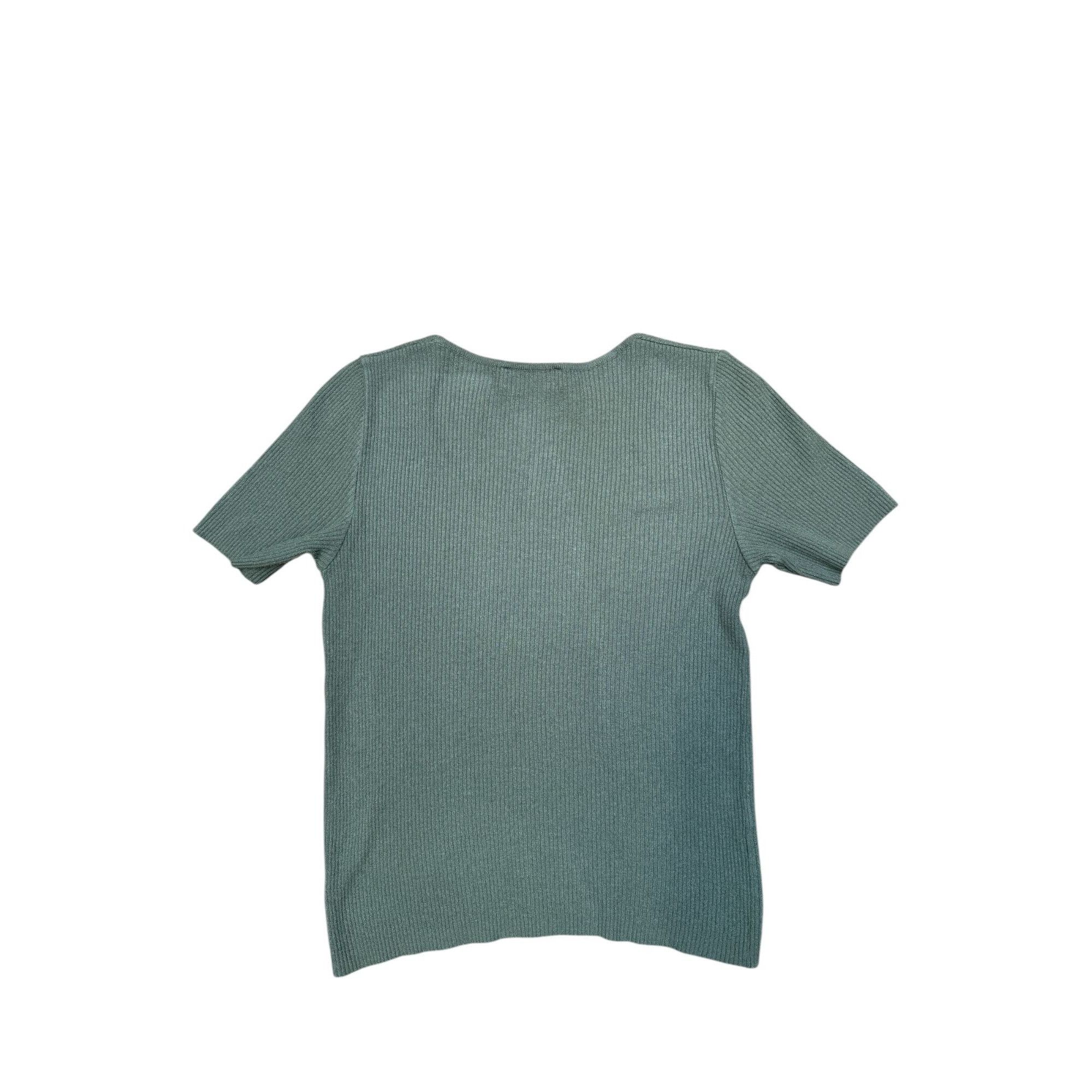 Yves Saint Laurent Vintage Kaki Knitted Short Sleeves T-shirt Size S / US 4 / IT 40 - 3 Thumbnail