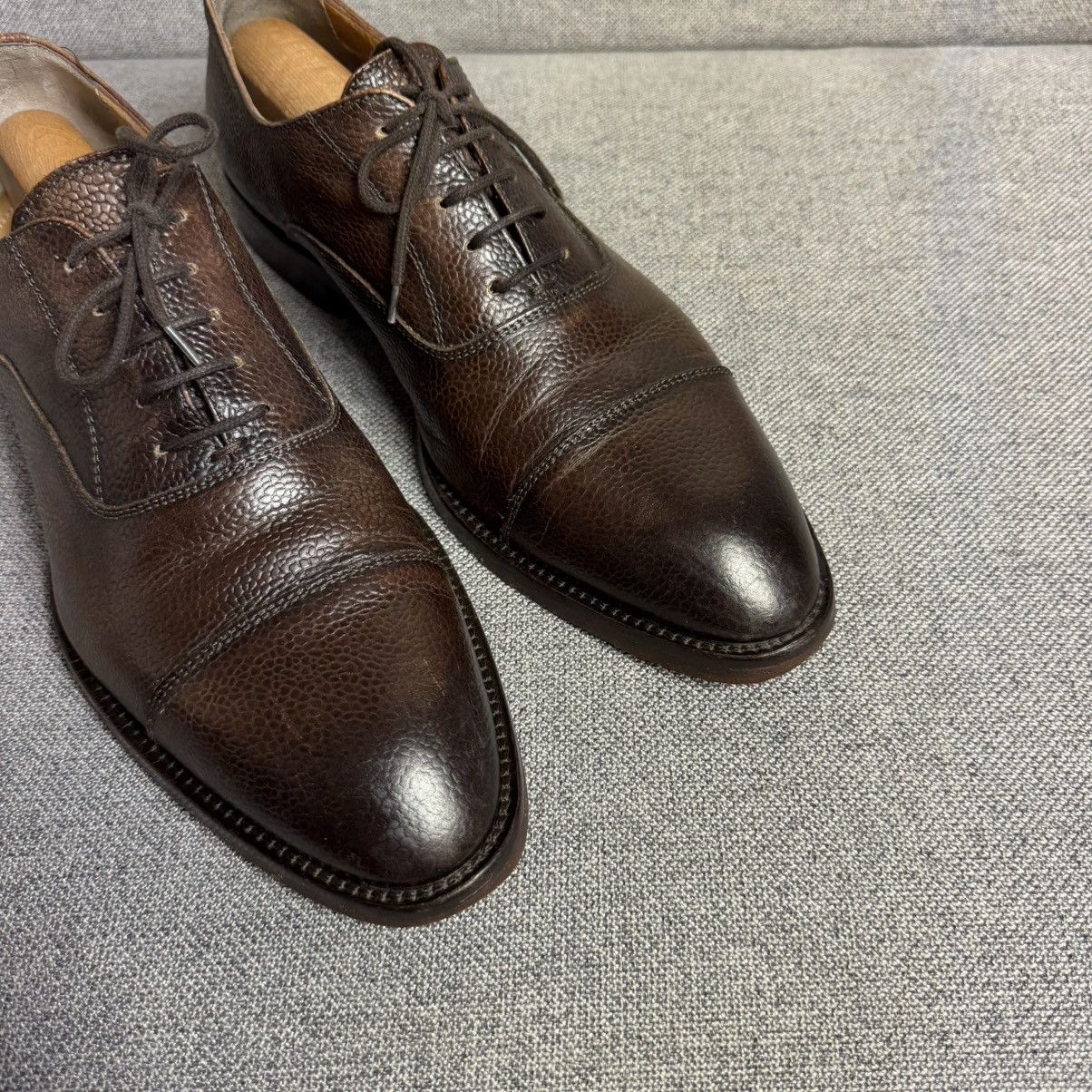 Antonio Maurizi Antonio Maurizi Brown Leather Oxford Shoes Size US 10 / EU 43 - 3 Thumbnail