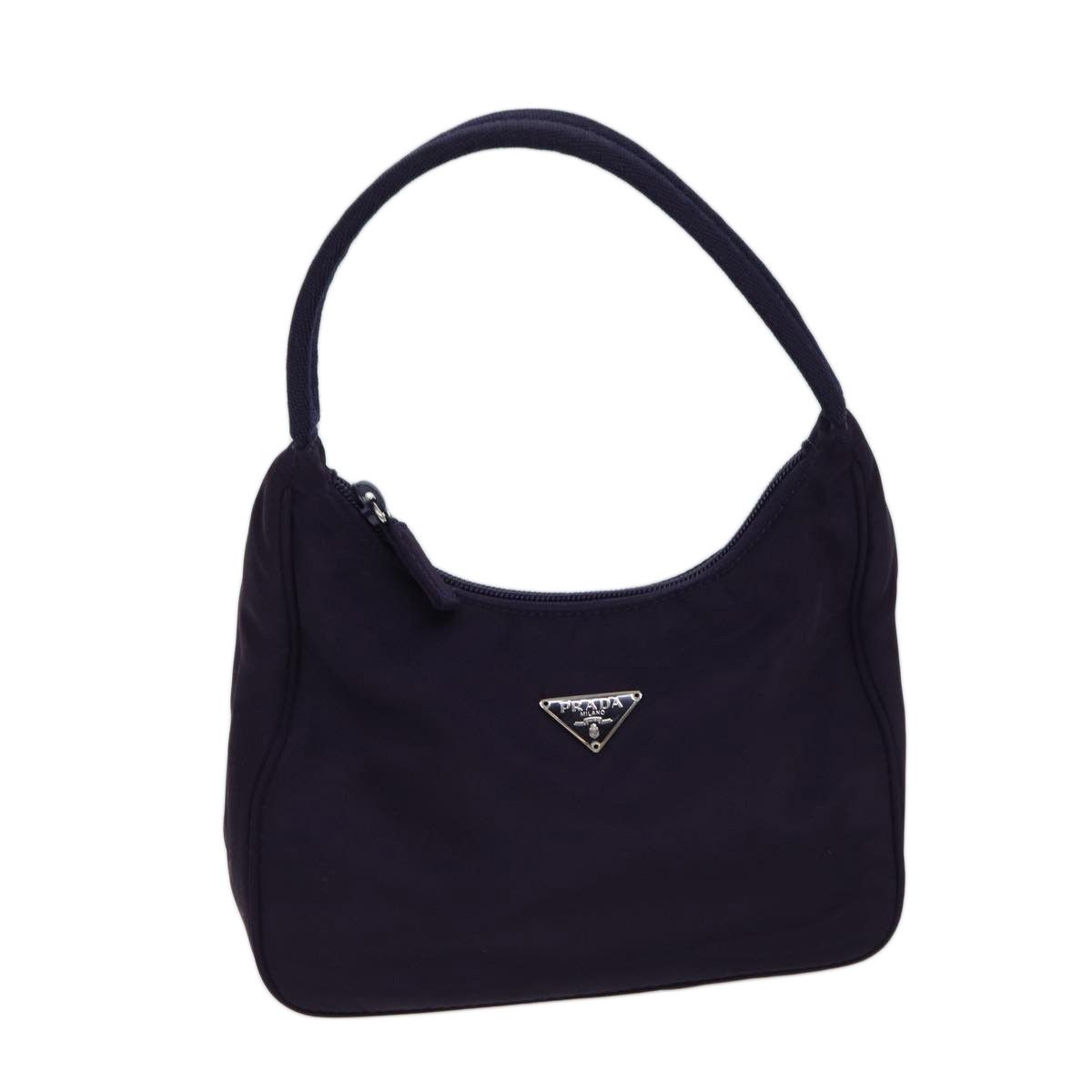 image of Prada Hand Bag Nylon Purple Auth 70588, Women's