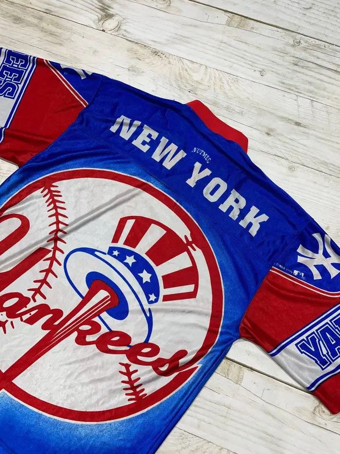 New York Yankees Nutmeg New York Yankees 1995 MLB Shirt Jersey All Overprint Size US M / EU 48-50 / 2 - 17 Thumbnail