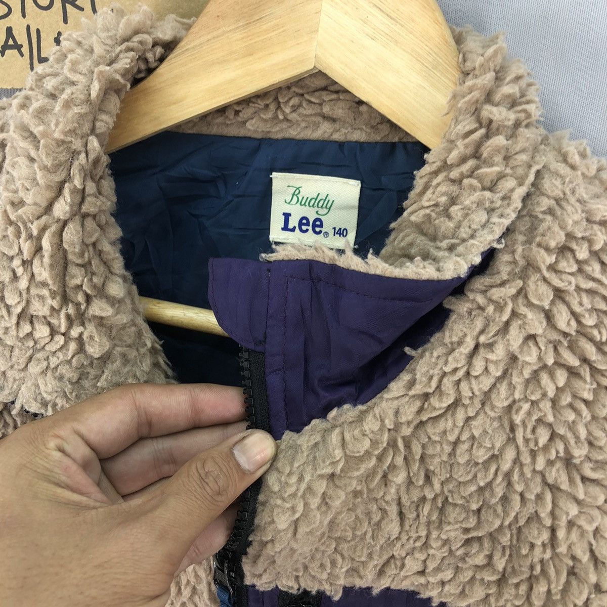 Lee Kids Buddy Lee Sherpa Zipper Light Jacket Size US XS / EU 42 / 0 - 8 Thumbnail