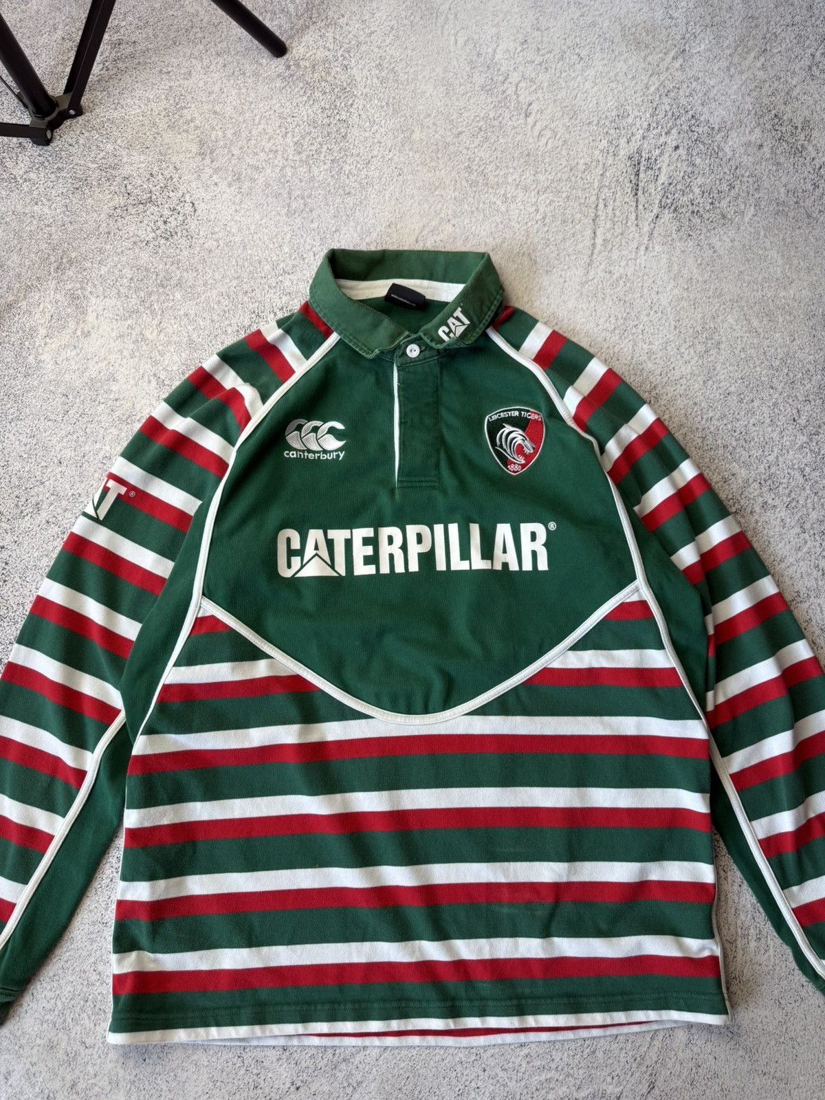 Canterbury of New Zealand LEICESTER TIGERS RUGBY HOME JERSEY SHIRT CANTERBURY 2012-13 Size US XL / EU 56 / 4 - 4 Thumbnail