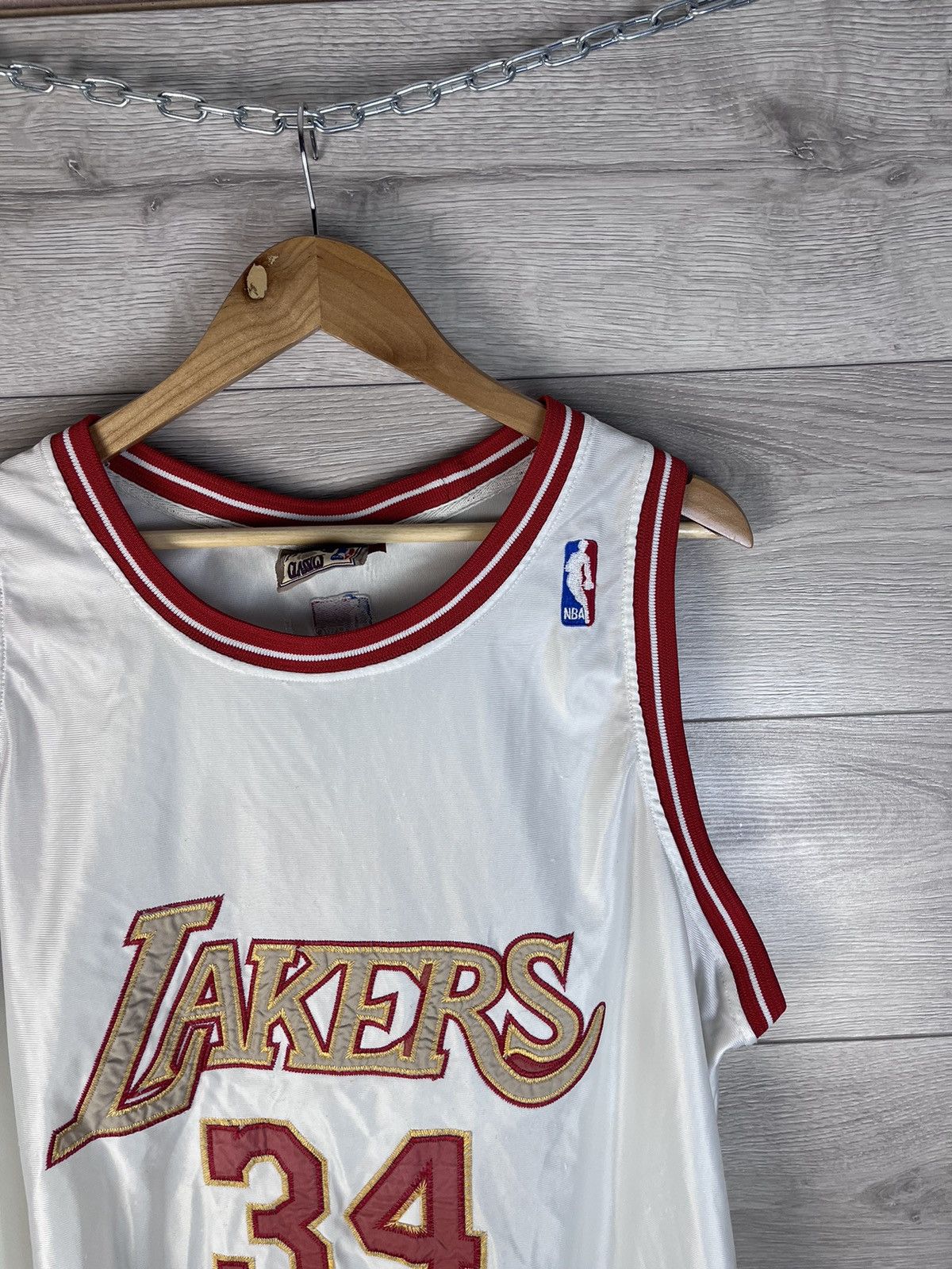Champion MENS SHIRT NBA LAKERS #34 O’NEAL VINTAGE SIZE XL USA Size US XL / EU 56 / 4 - 9 Thumbnail