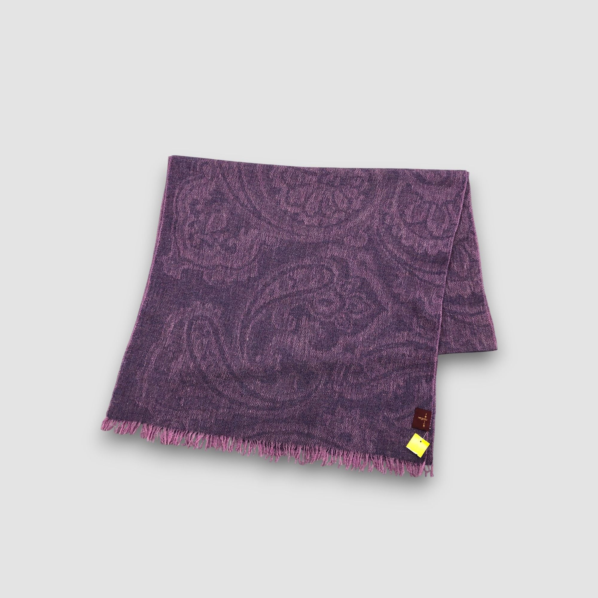 Japanese Brand Vintage Felice Regalo Scarf Muffler Wool Cashmere Scarves Size ONE SIZE - 3 Thumbnail