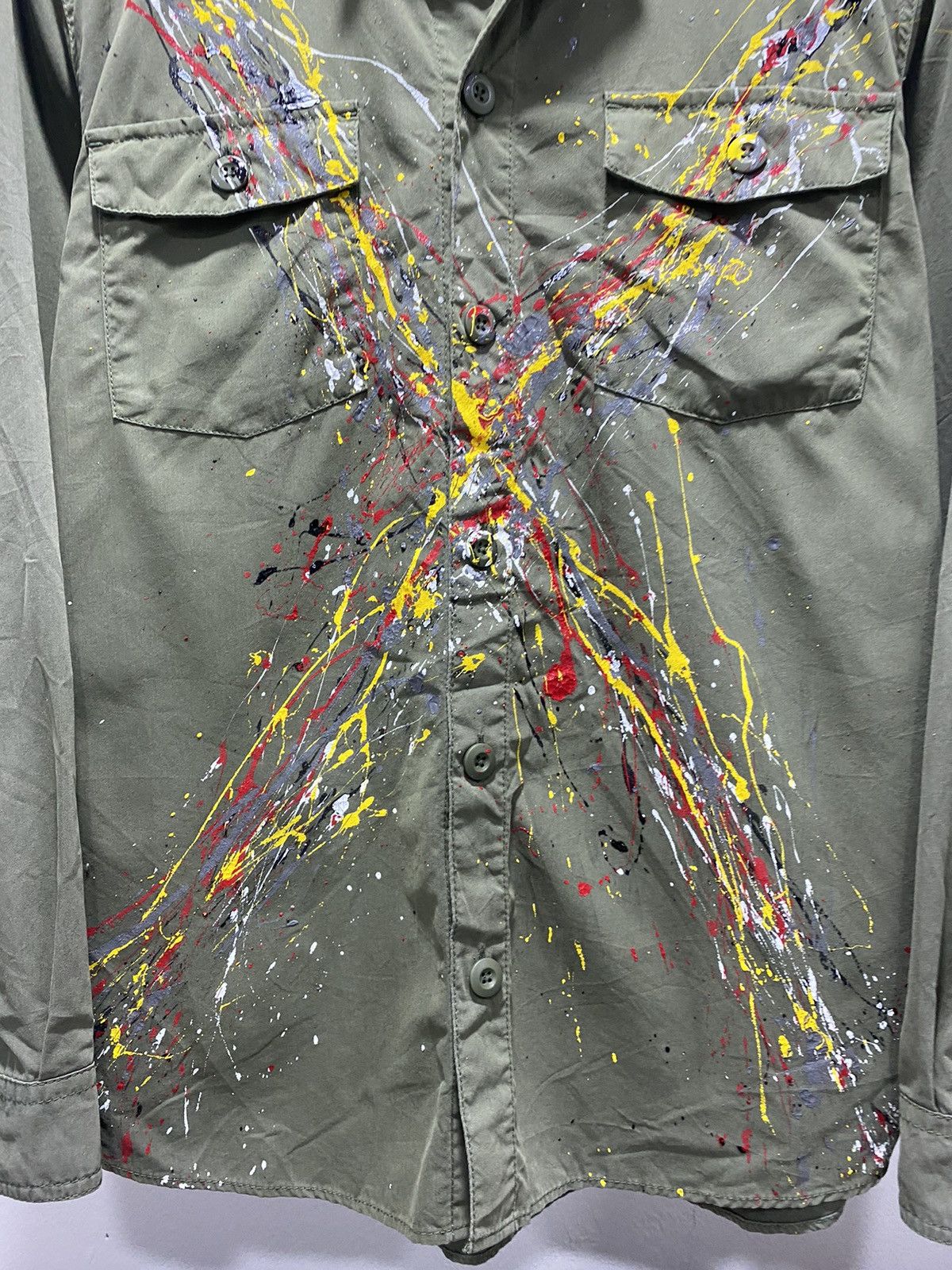 Other Sick☠️ Paint Splatter Military Shirt Army Lgb Hysteric Size US M / EU 48-50 / 2 - 3 Thumbnail