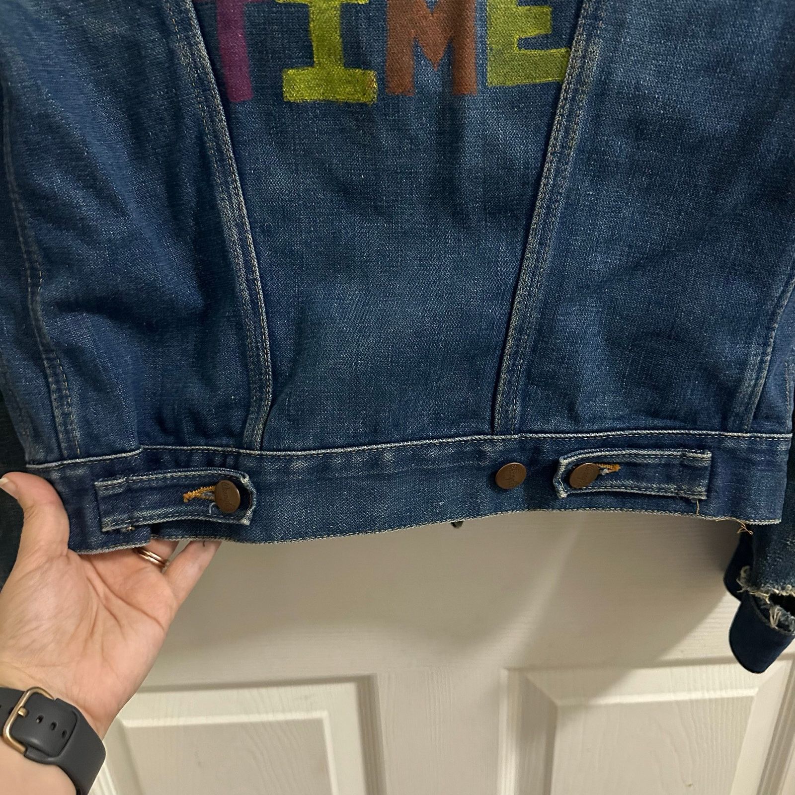 Wrangler RARE Vintage Wrangler 60s 70s Distressed Denim Jacket sz 36 Size US S / EU 44-46 / 1 - 10 Thumbnail