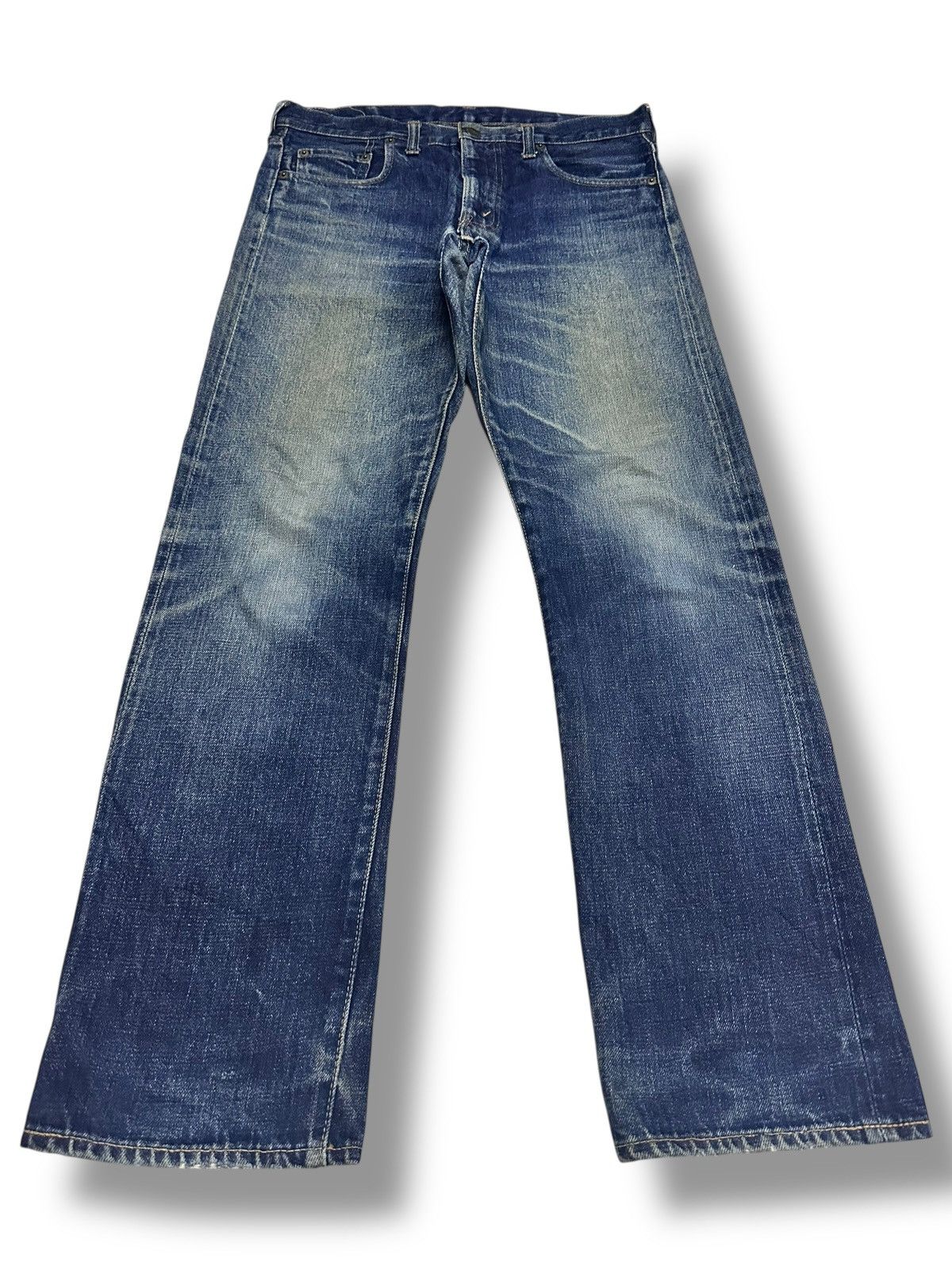 Denime × Japanese Brand × Vintage Denime 80's Vintage Wideleg Jeans With Mudwash Stye Size US 32 / EU 48 - 1 Thumbnail