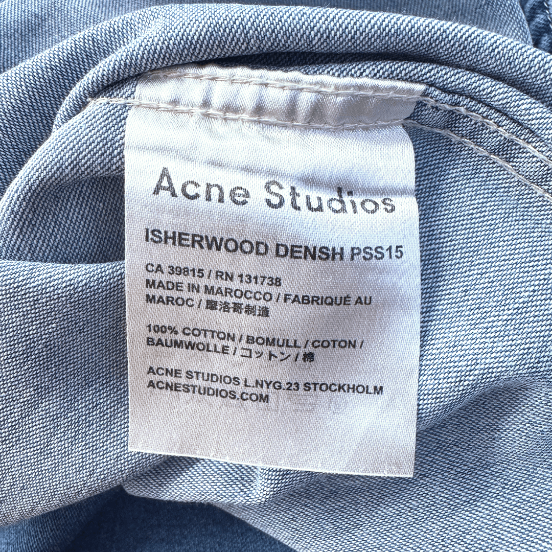Acne Studios Acne Studios Denim Isherwood Densh S/S Shirt (S/M) Size US S / EU 44-46 / 1 - 3 Thumbnail