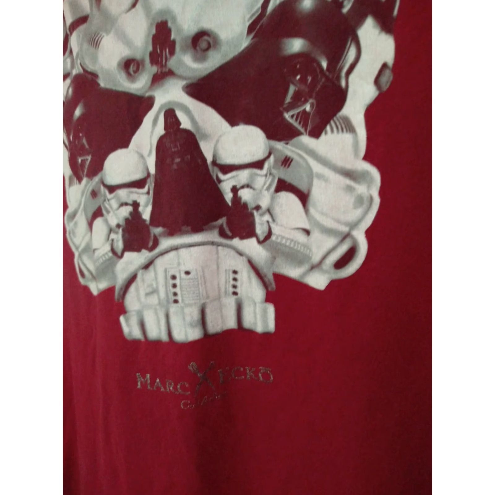 Star Wars VINTAGE Marc Ecko Cut And Sew Star Wars Collab Tee Darth Vader Large Shirt Mens Size US L / EU 52-54 / 3 - 2 Thumbnail