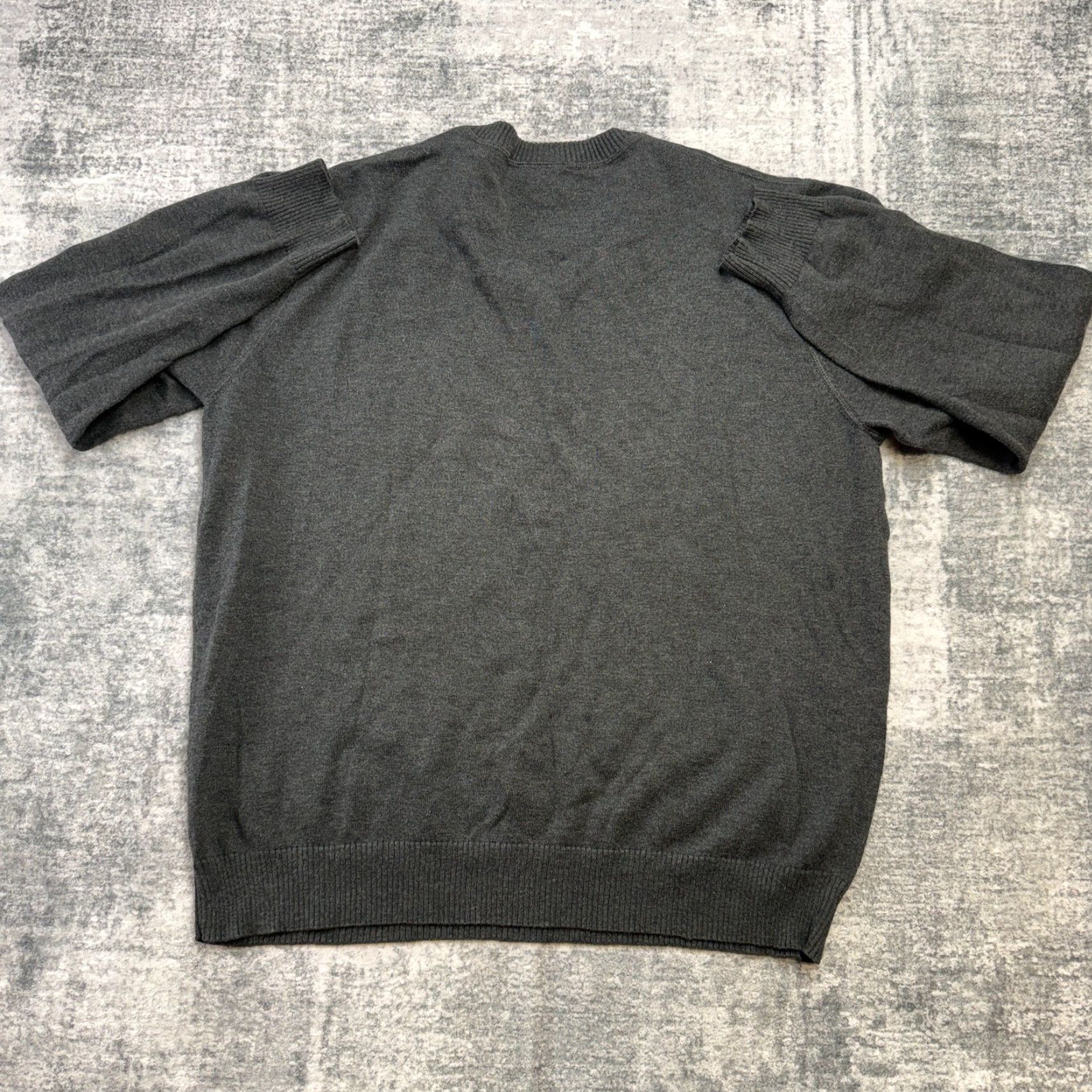 Lacoste Lacoste Sweater Mens XL Gray V-Neck Lightweight Knit Pullover Preppy Logo Jumper Shirt Knitwear Size US XL / EU 56 / 4 - 5 Thumbnail