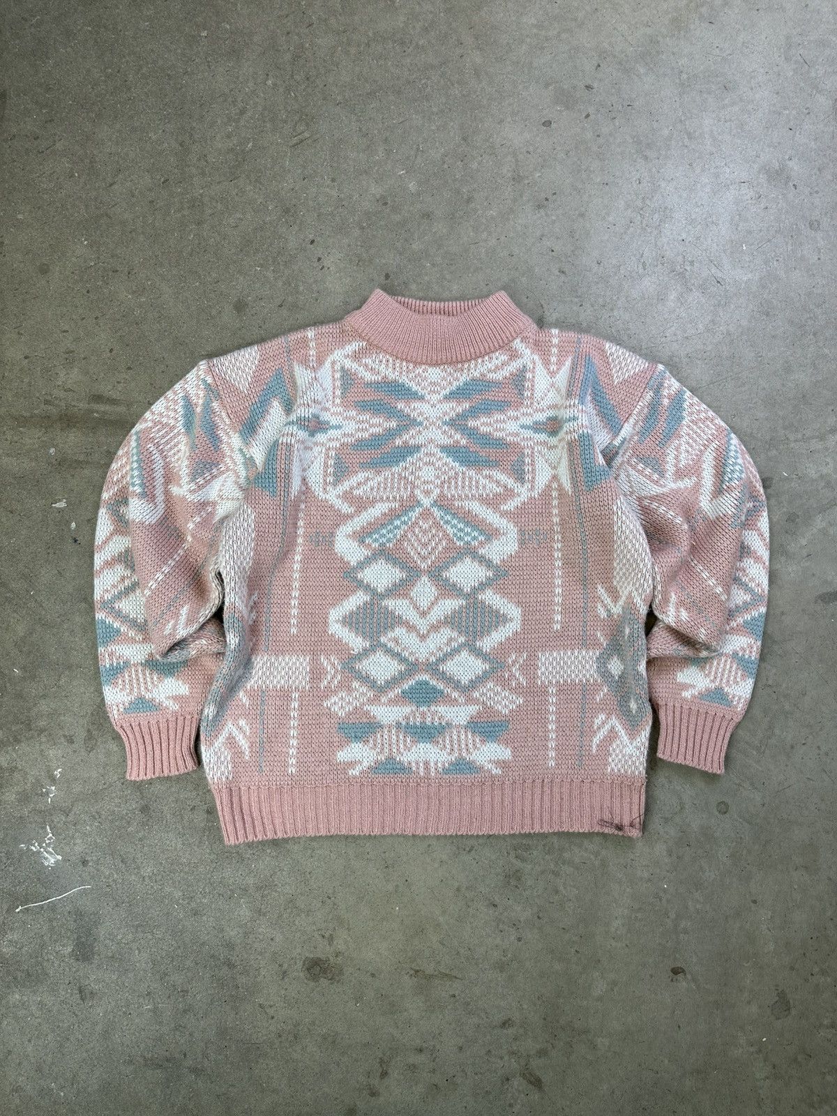 Vintage 90s Vintage Gadabout Pattern Knit Abstract Sweater S/M Size US S / EU 44-46 / 1 - 1 Thumbnail