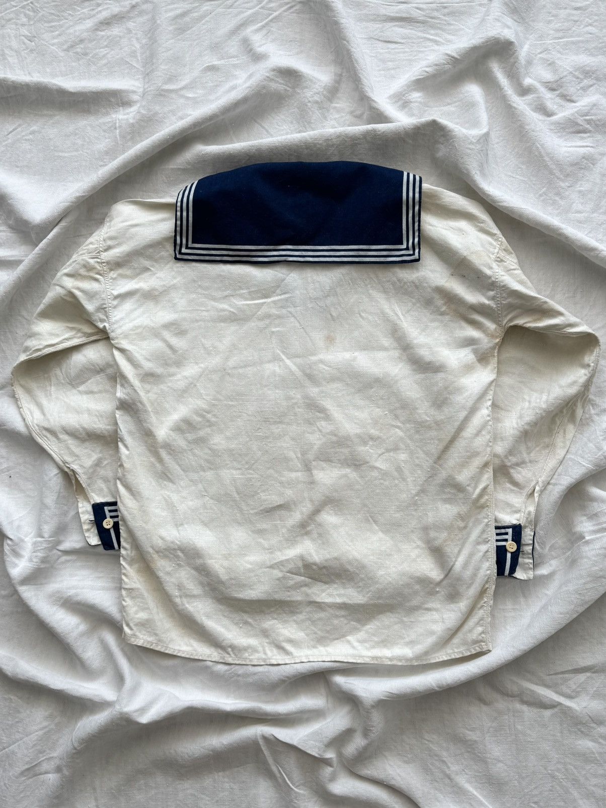 Cccp 1930/40s WW2 Era Soviet Union Navy ‘Formenka’ White Suit Size US M / EU 48-50 / 2 - 12 Thumbnail