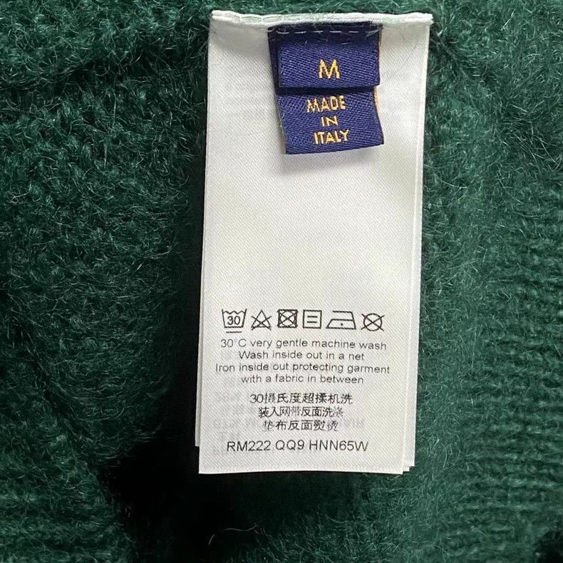 Louis Vuitton Louis Vuitton Green mohair knit cardigan with logo sweater Size US M / EU 48-50 / 2 - 5 Thumbnail