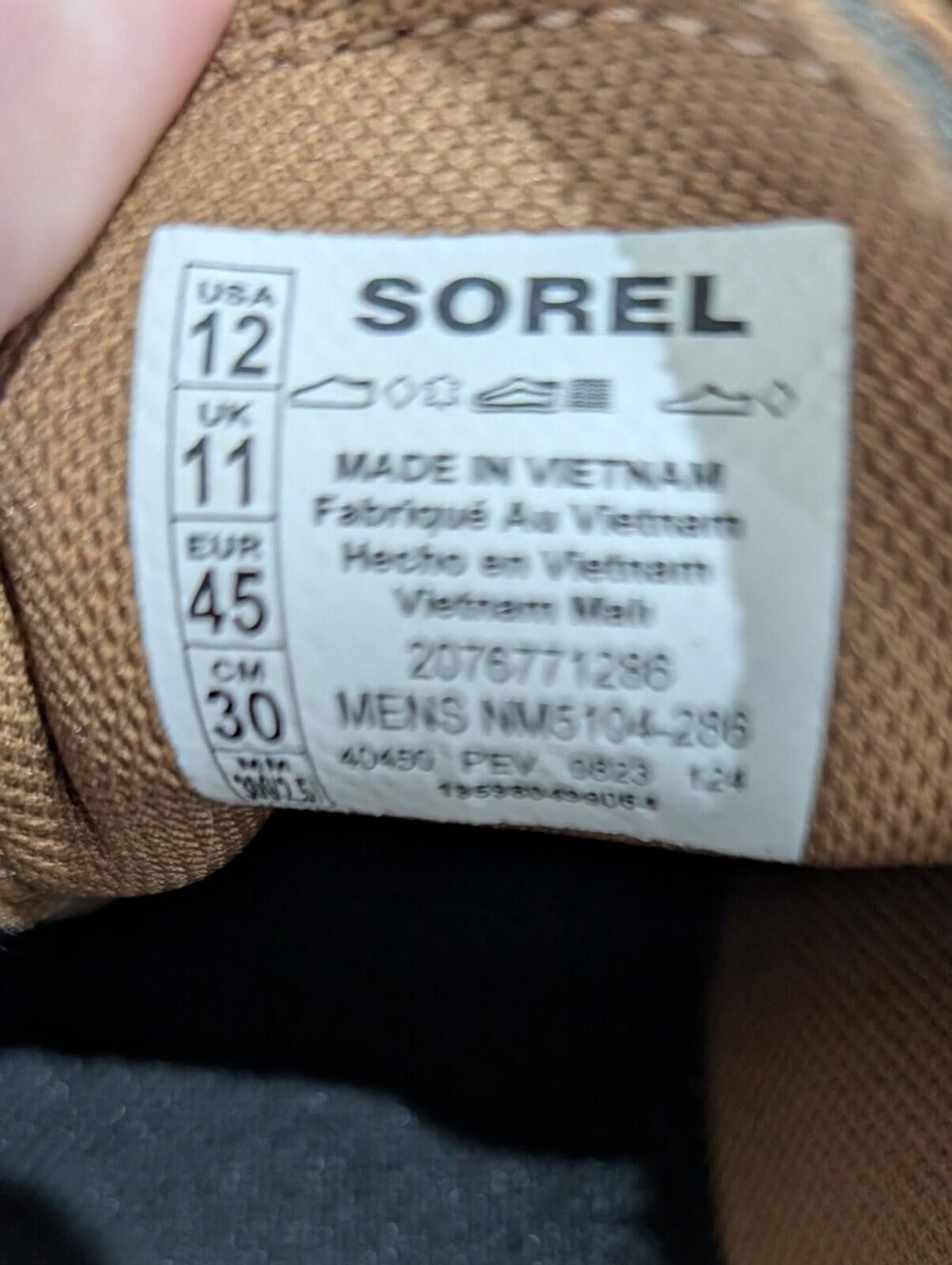 SOREL Sorel Men's Suede Low-Top Sneakers in Tan with Black Laces Size US 12 / EU 45 - 8 Thumbnail