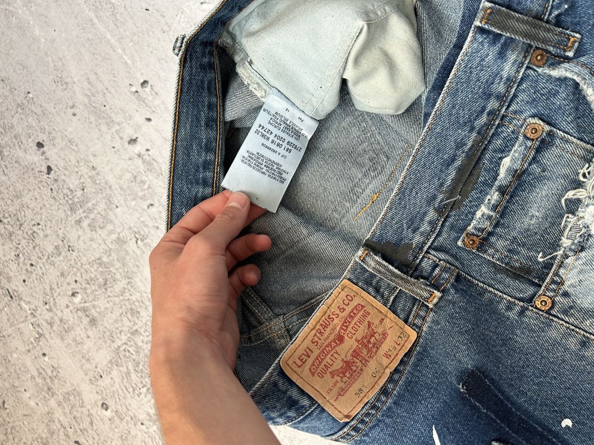 Levi's Vintage Clothing 💥Y2k Vintage Levis Distressed Wide Leg Flared Jeans Japan💥 Size US 36 / EU 52 - 6 Thumbnail