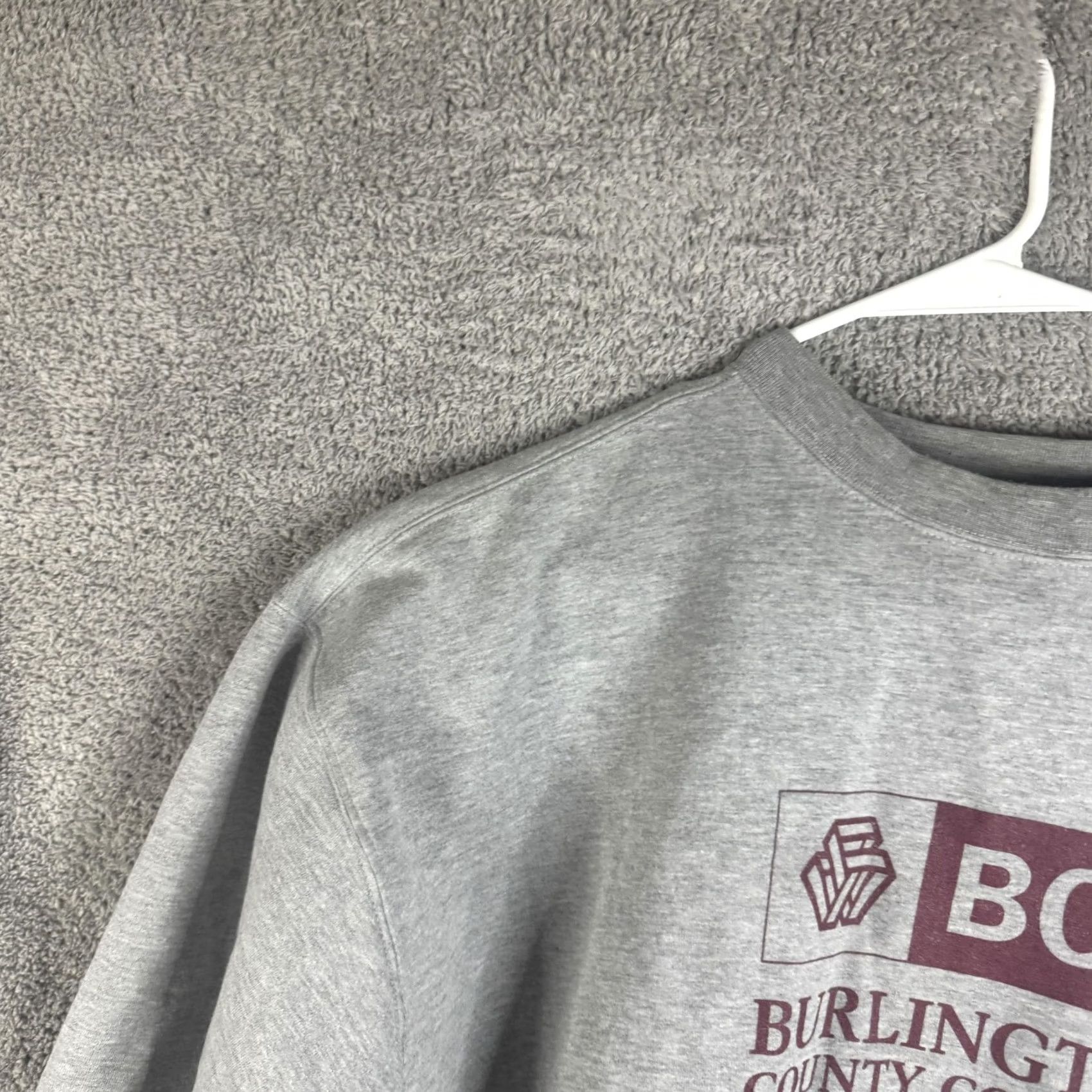 Jansport VINTAGE JanSport Sweatshirt Mens XL Gray BCC Burlington County College Crewneck Fleece Size US XL / EU 56 / 4 - 5 Thumbnail