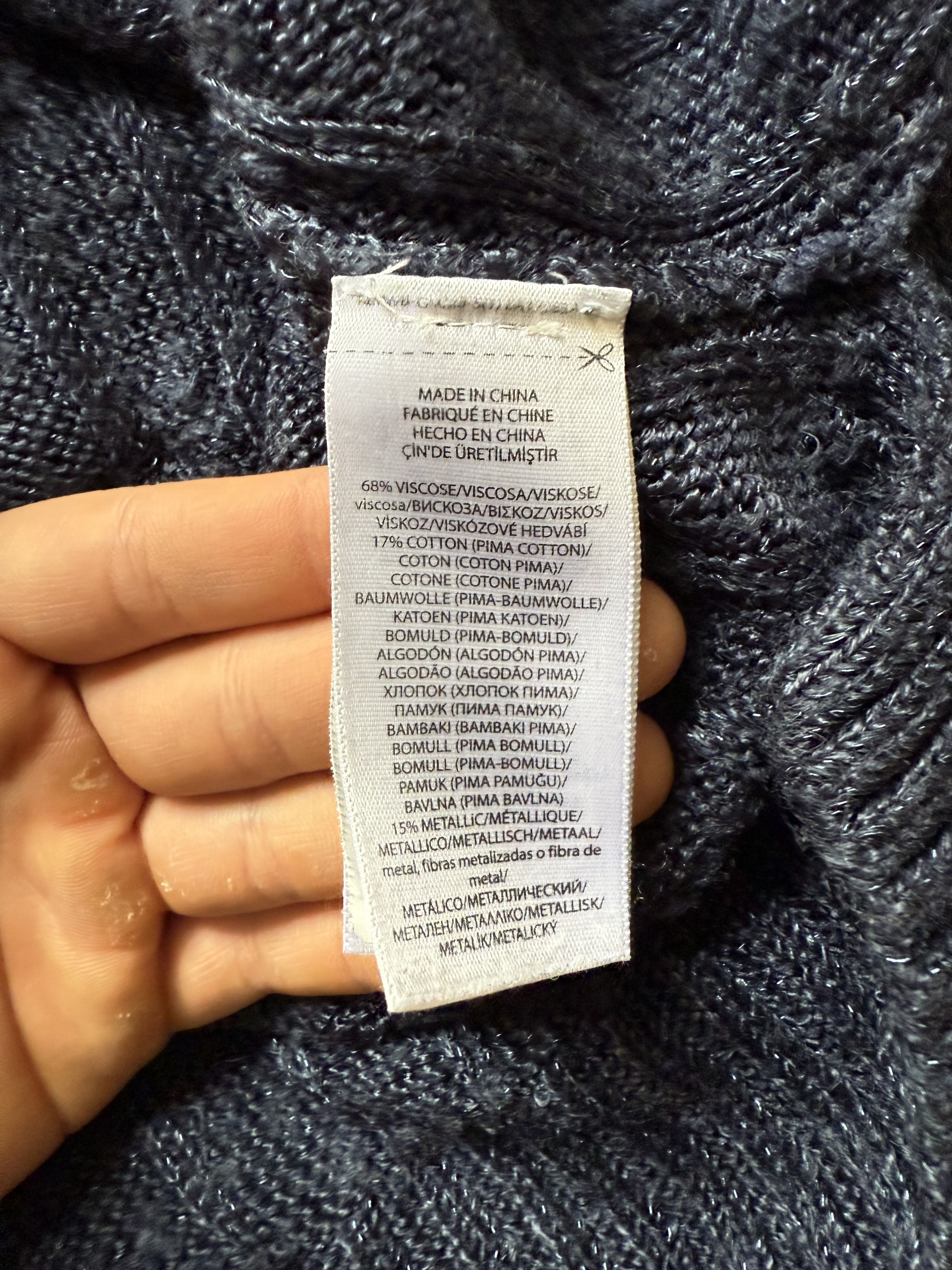 Polo Ralph Lauren Polo Ralph Lauren Navy Cable Knit Sweater Viscose M Size M / US 6-8 / IT 42-44 - 8 Thumbnail