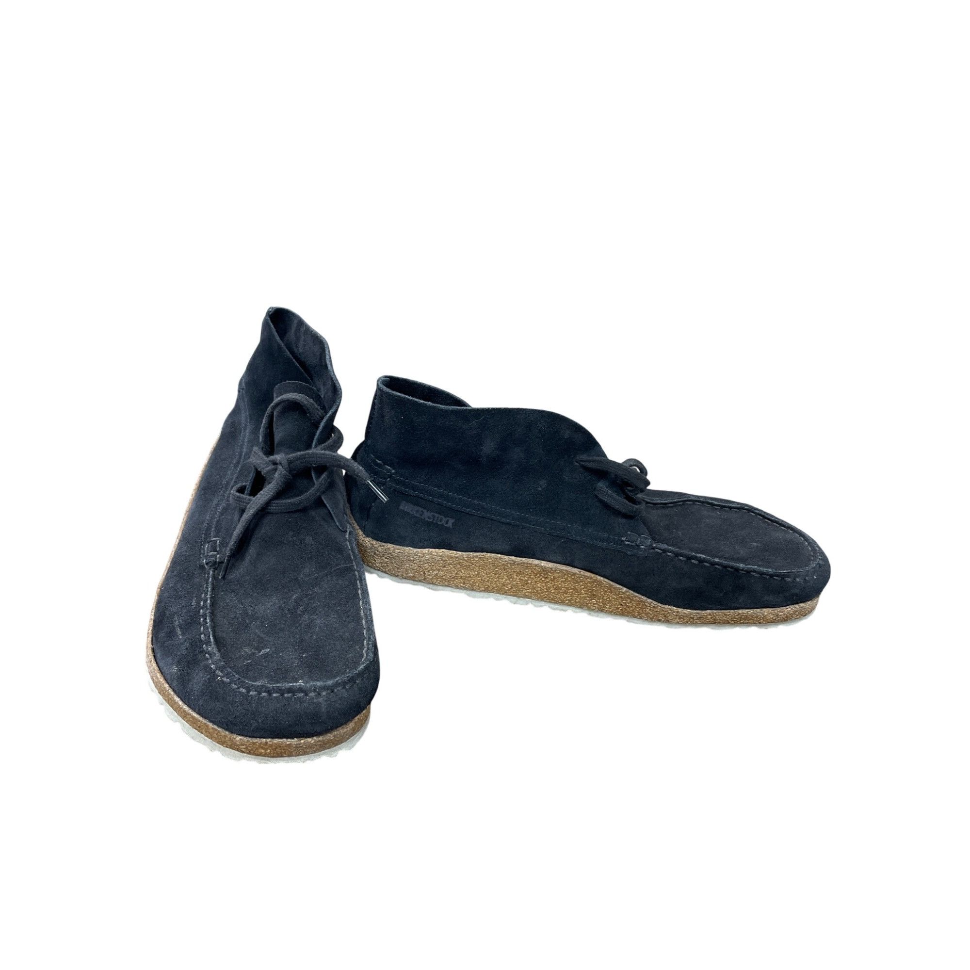 Birkenstock mens black Suede Moccasin Chukka Boots Size 46/1