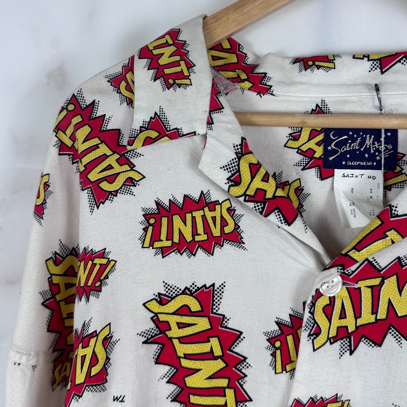 Saint Michael A/W22 POW Comic Button-Up Shirt Size US L / EU 52-54 / 3 - 2 Thumbnail