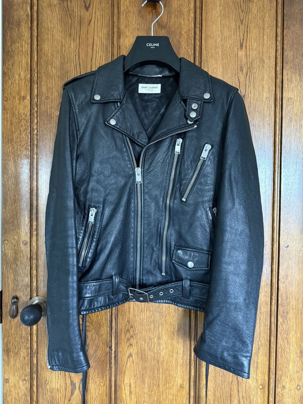 Saint Laurent Paris Saint Laurent Bloodluster leather L17 biker jacket 46 Hedi Size US S / EU 44-46 / 1 - 3 Thumbnail