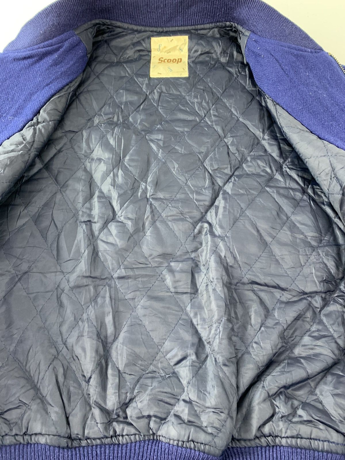 Other Scoop Inc Navy Patch Wool Sleeve Padded Inner Snap Button Size US L / EU 52-54 / 3 - 6 Thumbnail