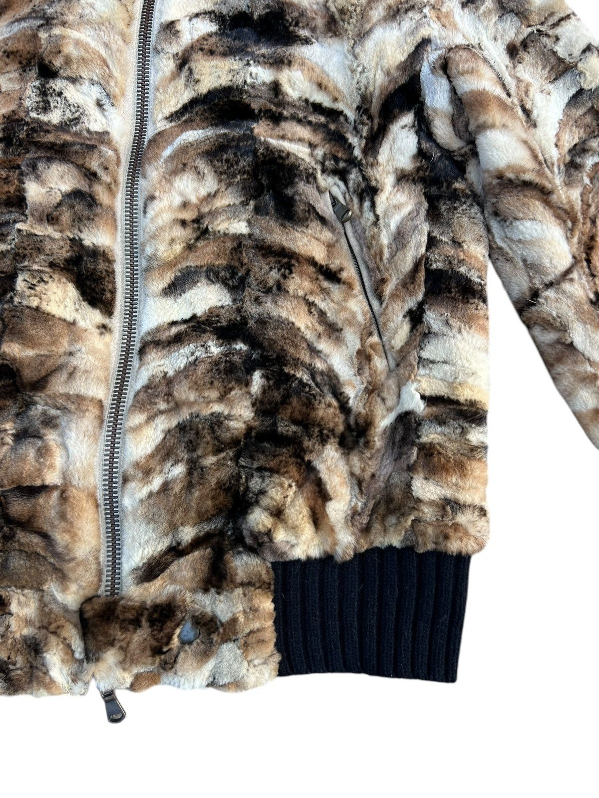 Costume National Archive Costume National Leather Fur Bomber Jacket Size US XS / EU 42 / 0 - 11 Thumbnail