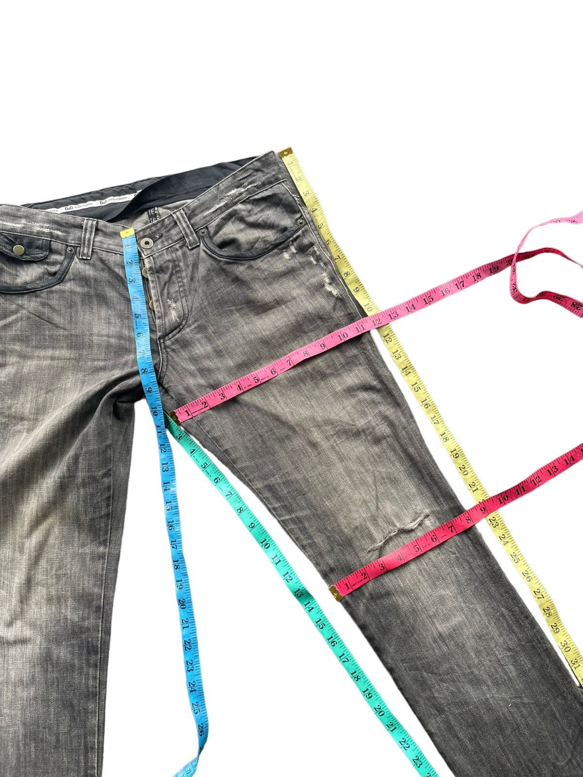 Dolce & Gabbana × If Six Was Nine × Le Grande Bleu (L.G.B.) Vintage Dolce & Gabbana Distresed Denim Size US 33 - 24 Thumbnail