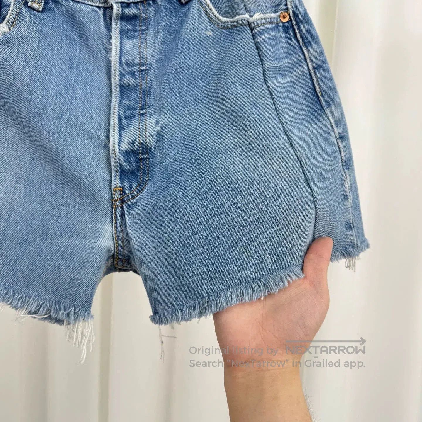 EB Denim EB Denim Deconstructed Denim Shorts. Size 25" / US 0 / IT 36 - 4 Thumbnail
