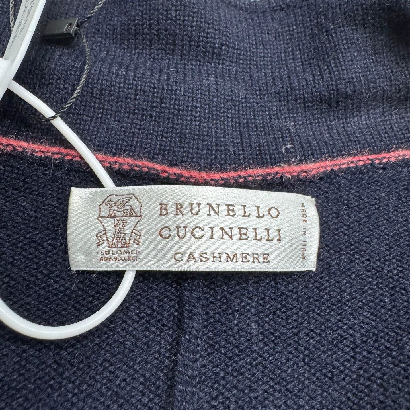 Brunello Cucinelli BRUNELLO CUCINELLI Cashmere Pkt Knit Jkt 48 Size US M / EU 48-50 / 2 - 2 Thumbnail