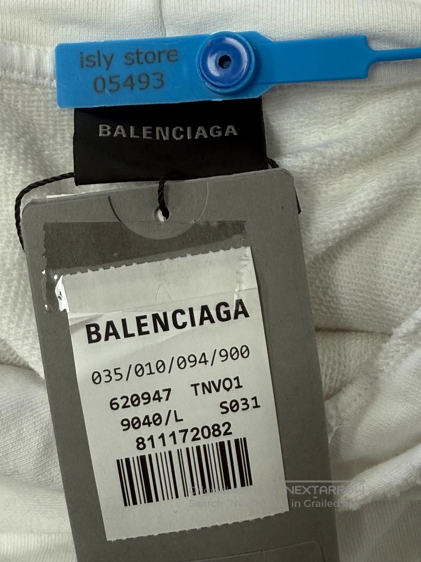 Balenciaga Balenciaga Logo Print White Crewneck Sweatshirt. Size US L / EU 52-54 / 3 - 5 Thumbnail