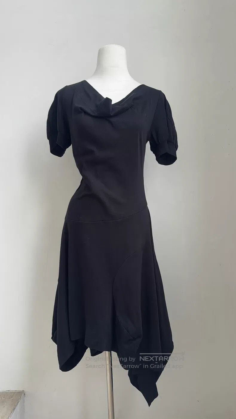 Vivienne Westwood Vivienne Westwood Black asymmetric off-the-shoulder dress Size M / US 6-8 / IT 42-44 - 6 Thumbnail