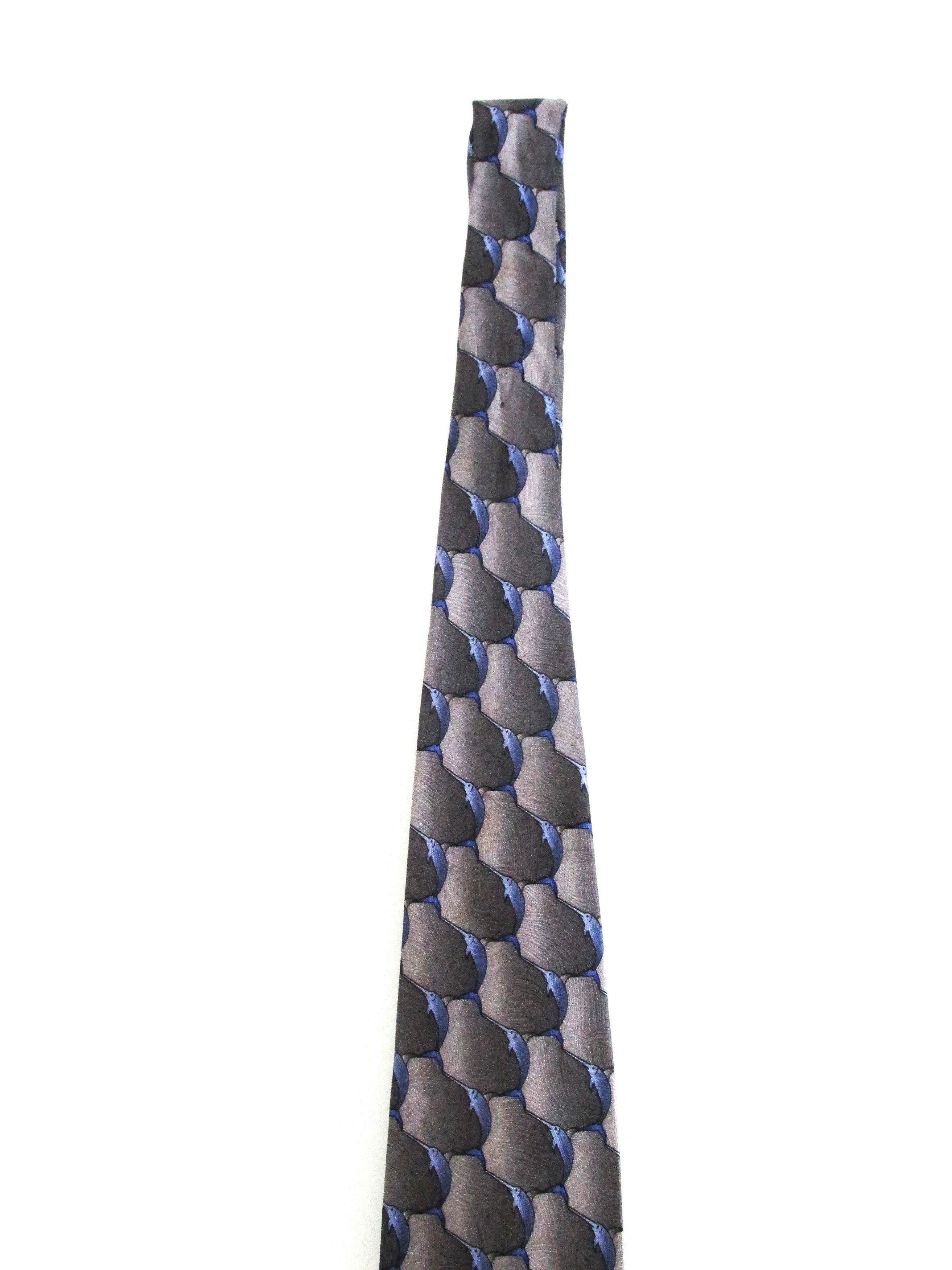 Other Nature Conservancy "Swordfish" Men's Silk Tie Size ONE SIZE - 3 Thumbnail