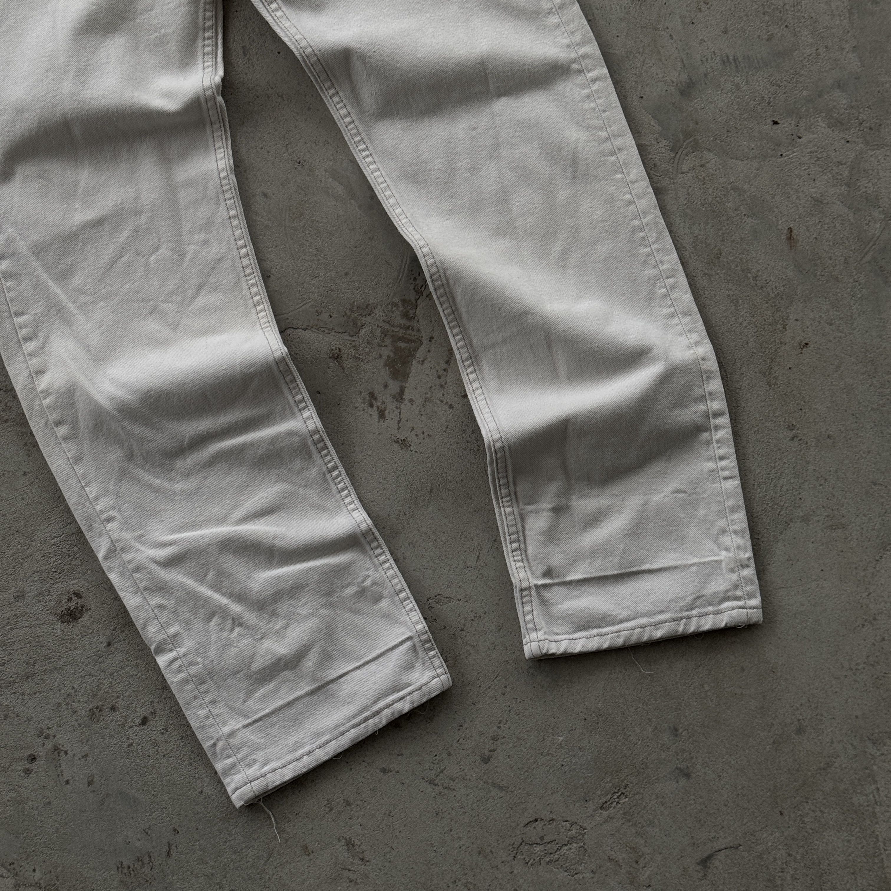 Levi's Vintage Levi's 505 Regular Fit White Jeans Size US 32 / EU 48 - 8 Thumbnail