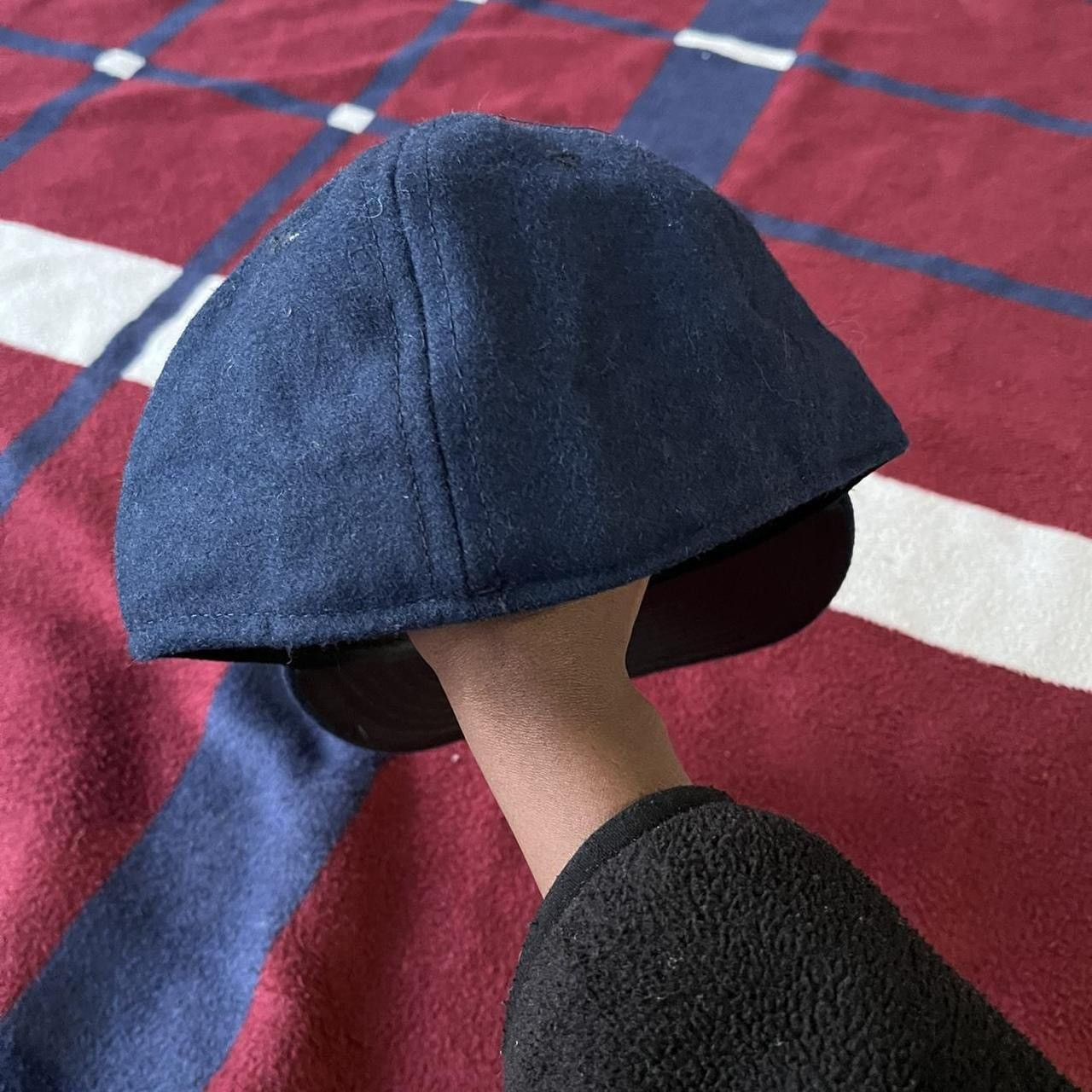 Ebbets Field Flannels Ebbets Field flannel fitted Hat I.W. deep navy blue wool cap Size ONE SIZE - 4 Thumbnail