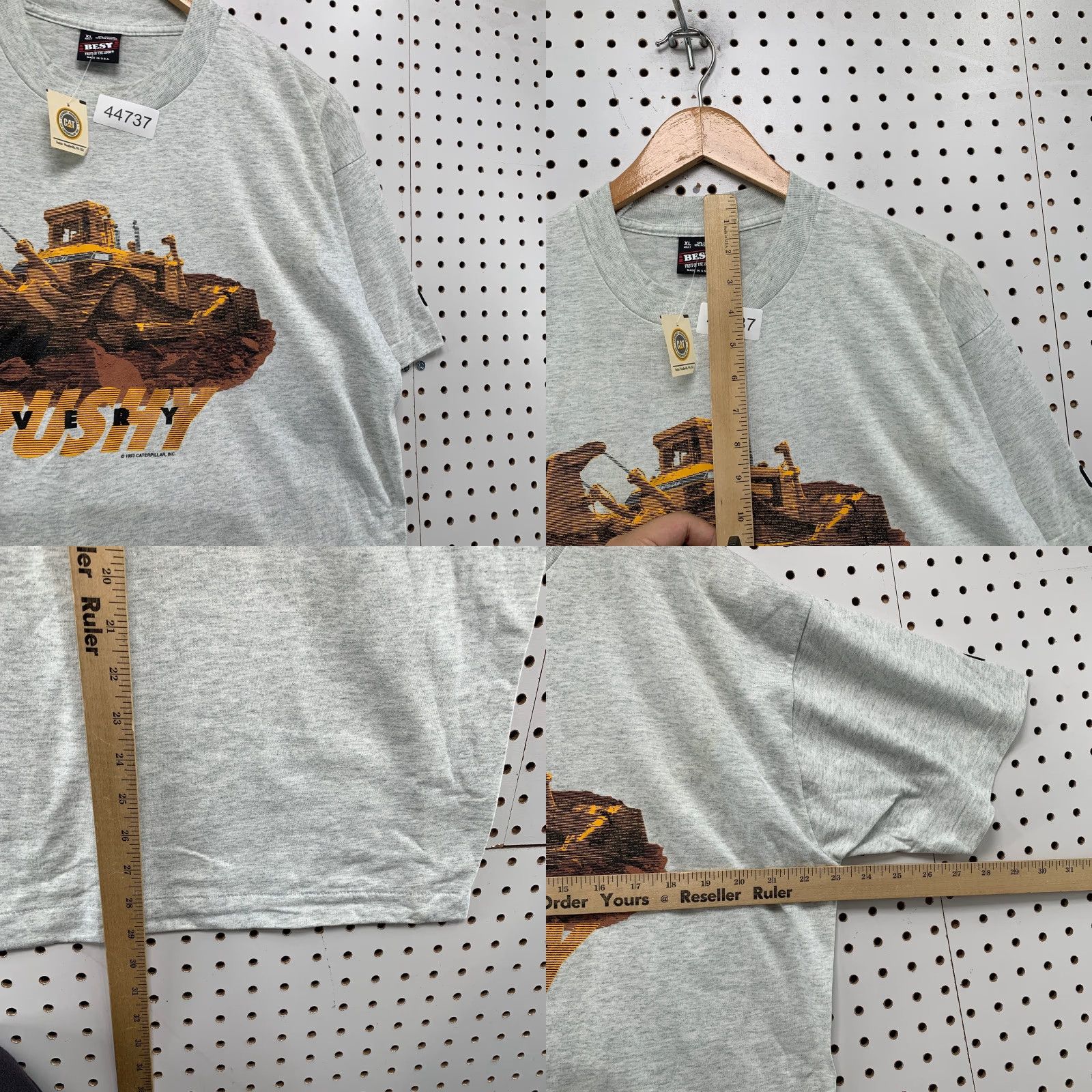 Vintage Vintage CAT Caterpillar Shirt Mens XL Gray Single Stitch Made USA NEW Bulldozer Size US XL / EU 56 / 4 - 8 Thumbnail