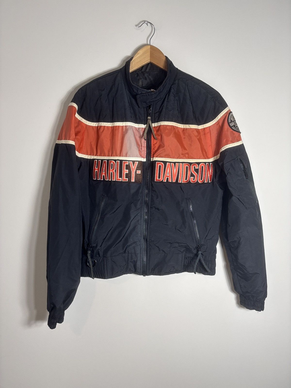 Harley Davidson Vtg Harley Davidson Motorcycles Bomber Jacket USA Sun Fade Size M / US 6-8 / IT 42-44 - 1 Thumbnail