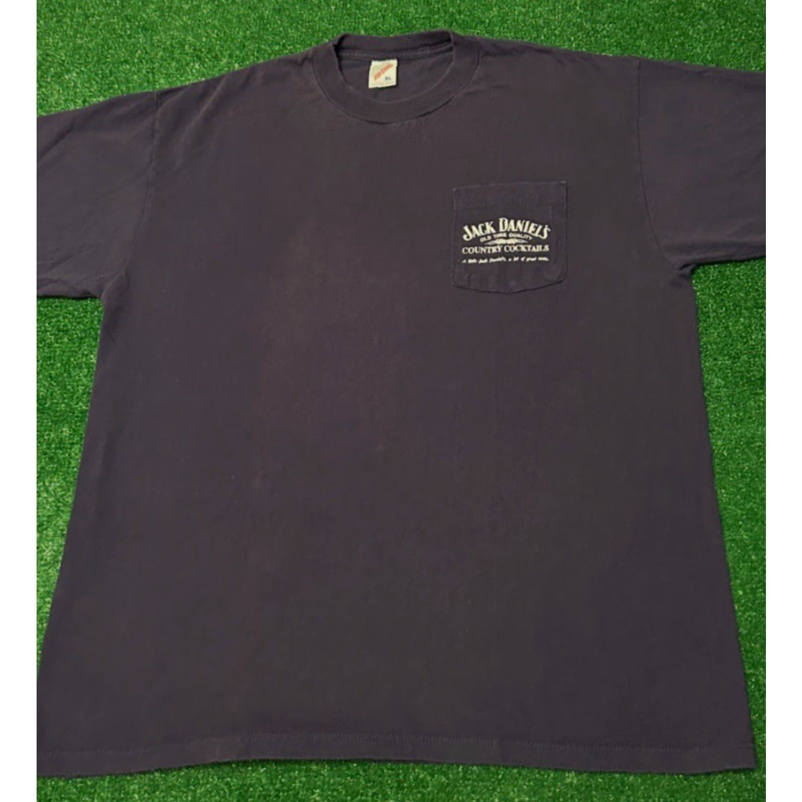 Vintage VINTAGE 90s Jack Daniels Country Cocktail Promo Pocket Tee VTG Shirt Mens XL Blue Pocket Tee 90s Mens XL Size US XL / EU 56 / 4 - 2 Thumbnail