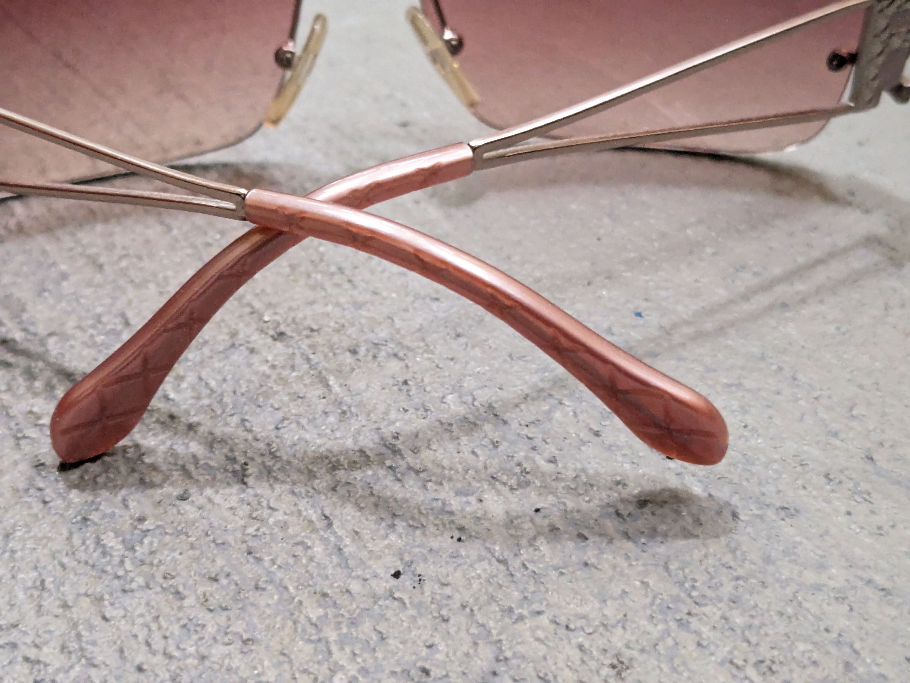 Fendi Fendi Sunglasses FS 416 Pink Gradient Rimless Frameless Size ONE SIZE - 10 Thumbnail