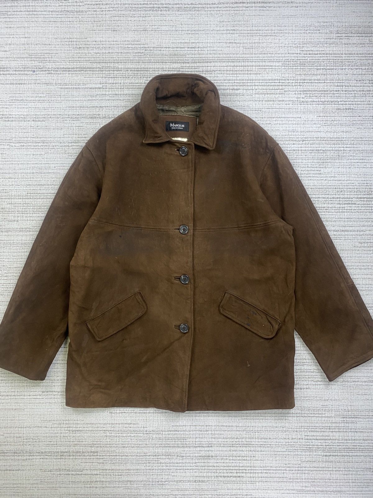 Leather × Vintage Vintage Marquis Canada Full Leather Jacket Size US M / EU 48-50 / 2 - 1 Thumbnail