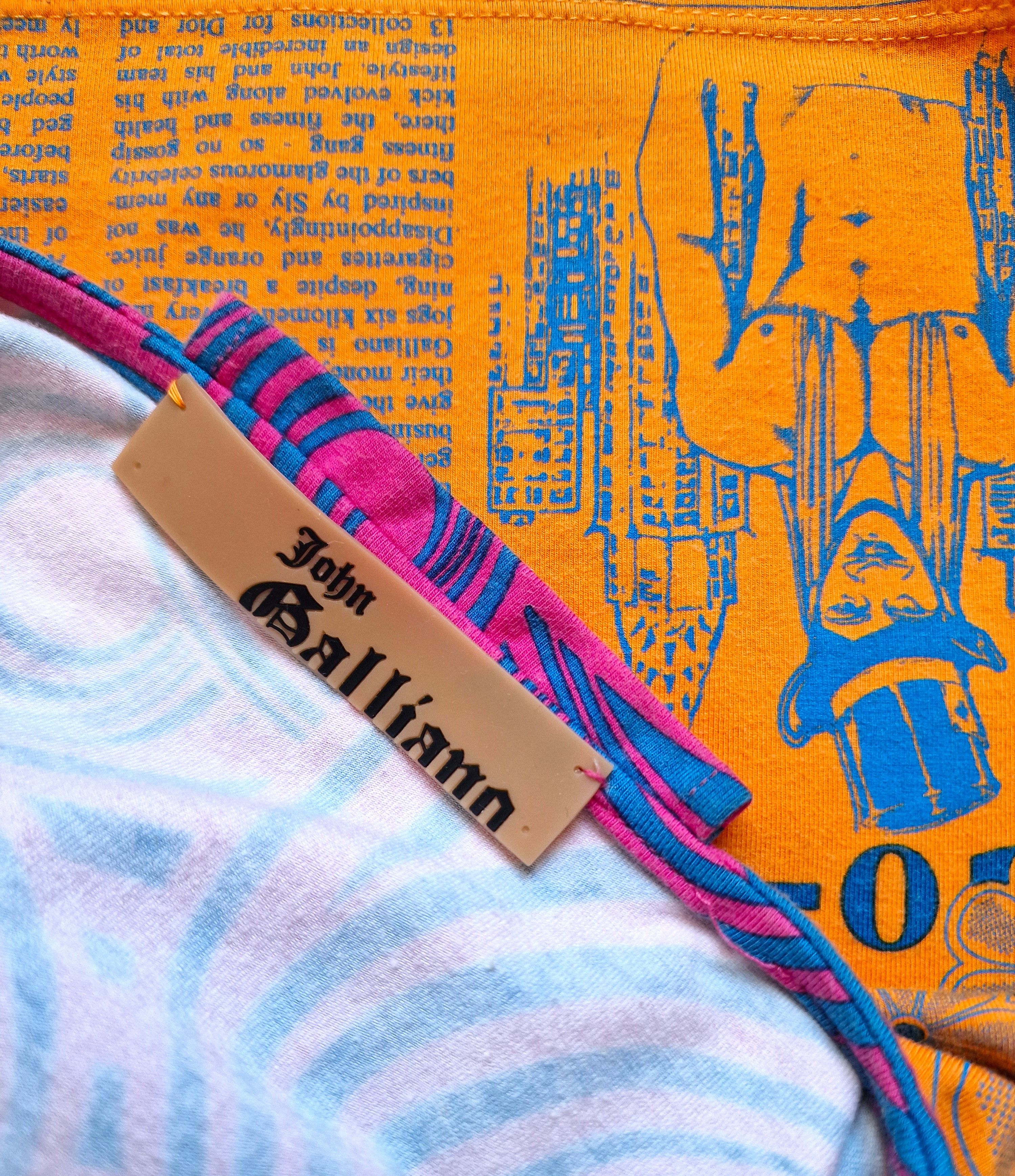 John Galliano John Galliano Silk Gazette Newspaper News Medium Top Tee Size M / US 6-8 / IT 42-44 - 10 Thumbnail