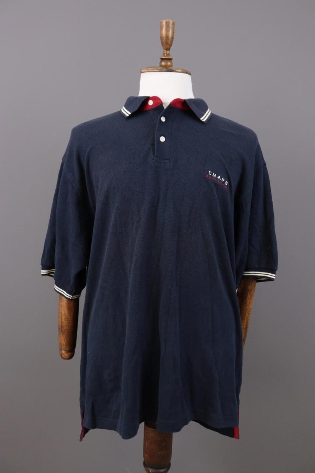 Chaps Chaps Ralph Lauren Blue Short Sleeve Polo Shirt Size XL Size US XL / EU 56 / 4 - 4 Thumbnail