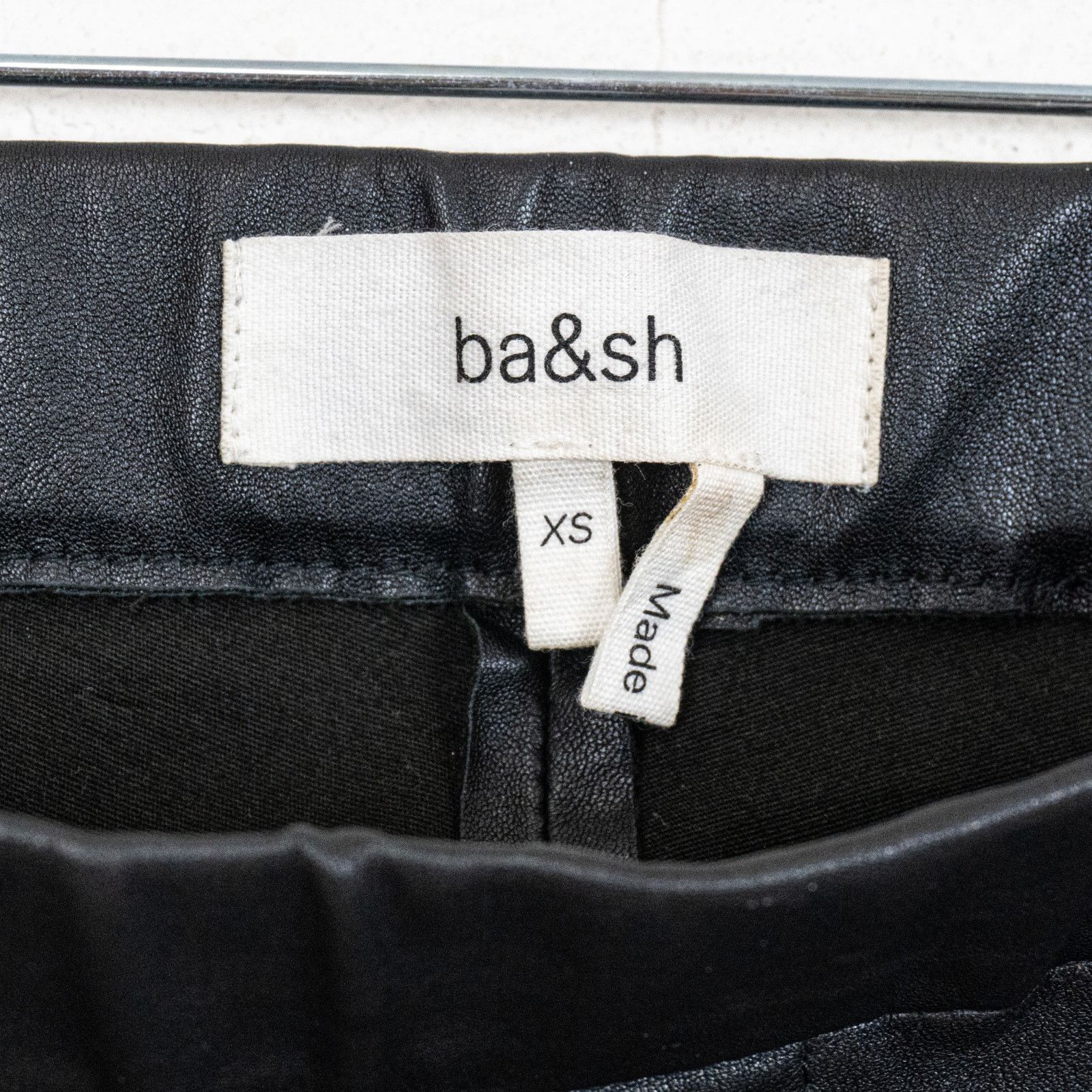 ba&sh BA&SH $795 Quartz Lamb Leather Stretch Leggins Noir Black XS Size 24" / US 00 / IT 34 - 11 Thumbnail