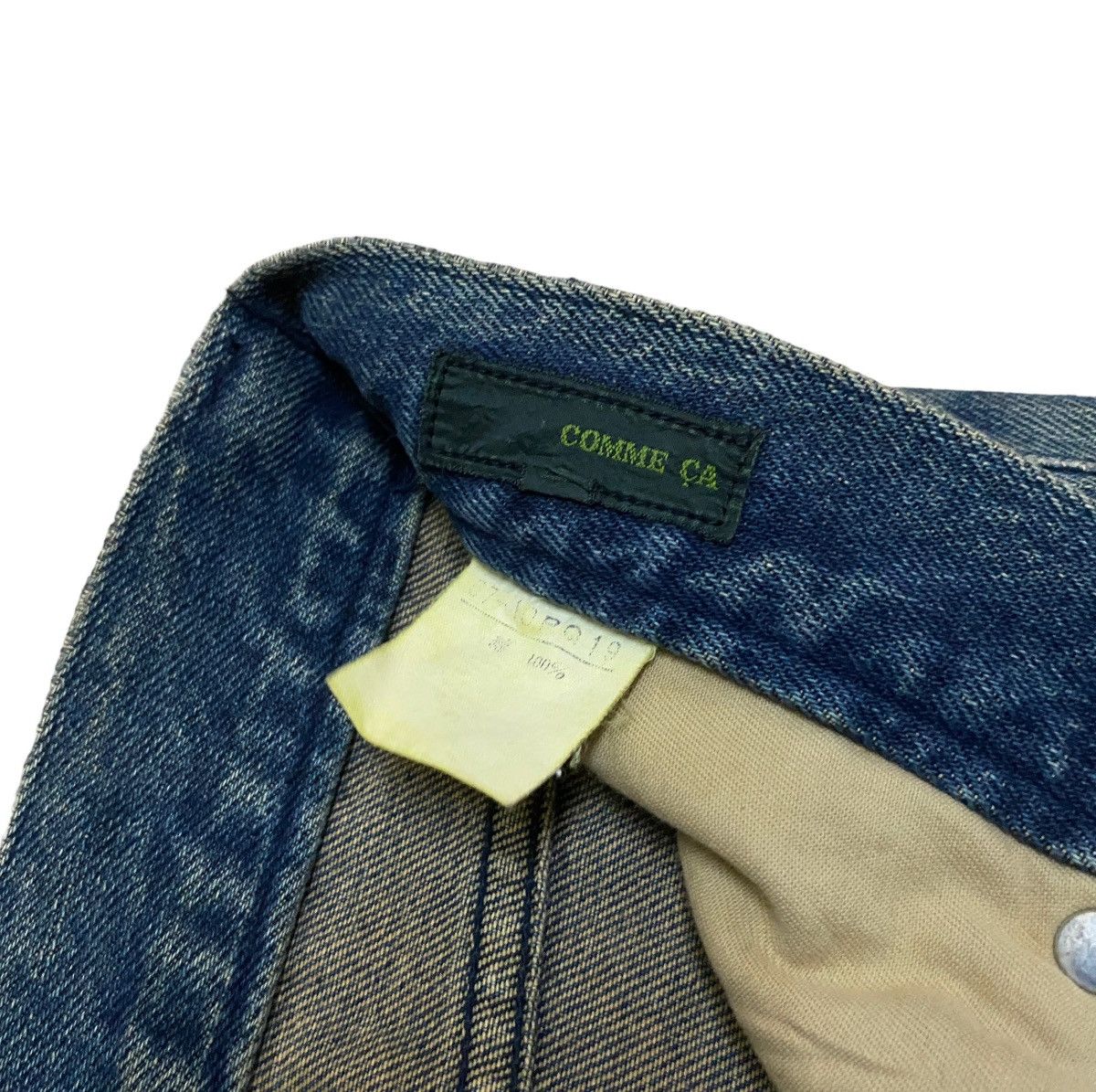 Comme Ca Ism Rare Design Vintage Comme Ca Ism Patchwork Baggy Jeans 1990s Size US 33 - 7 Thumbnail
