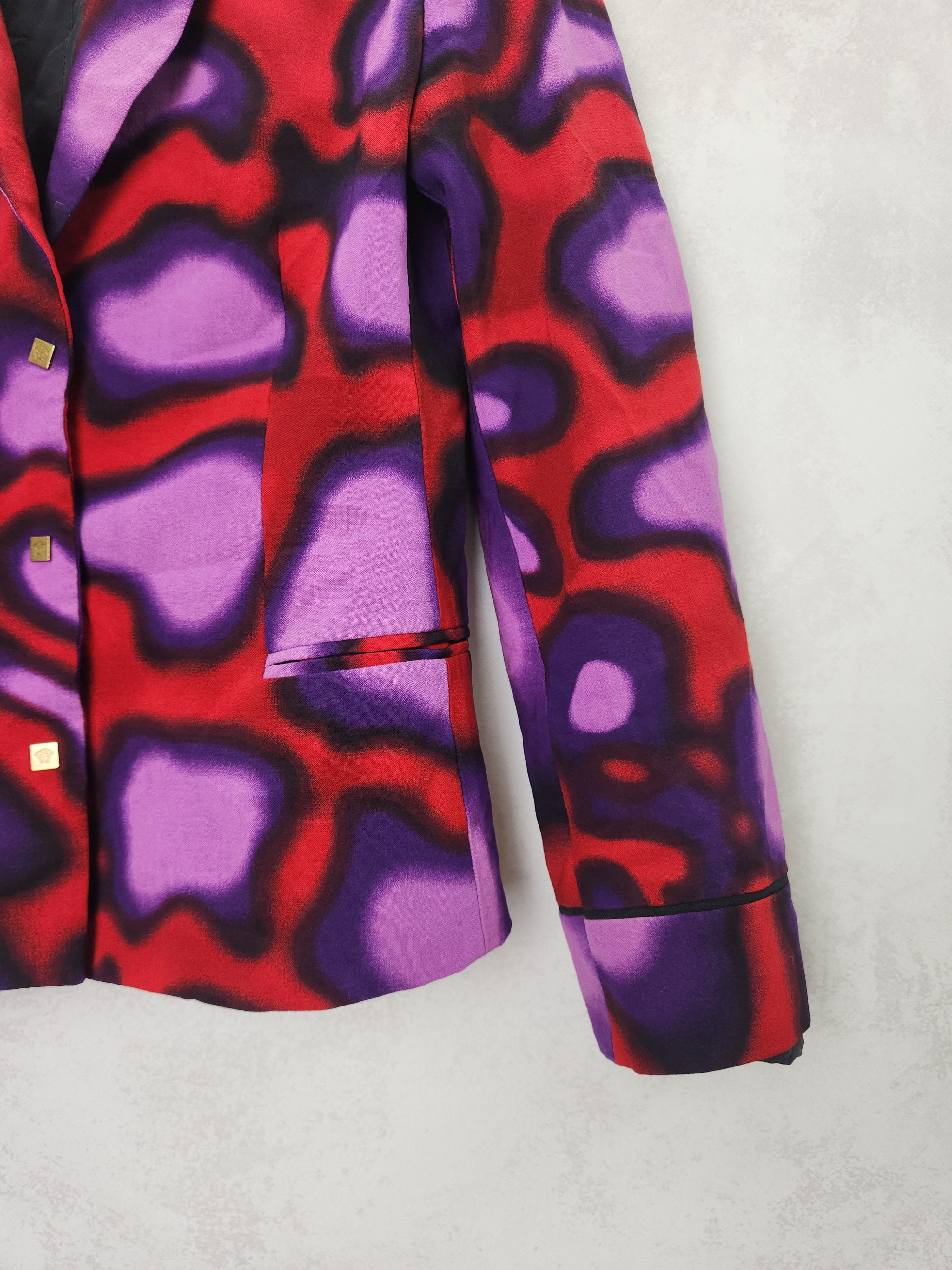 Versace Gianni Versace Multicolor Print Blazer jacket Size M / US 6-8 / IT 42-44 - 3 Thumbnail