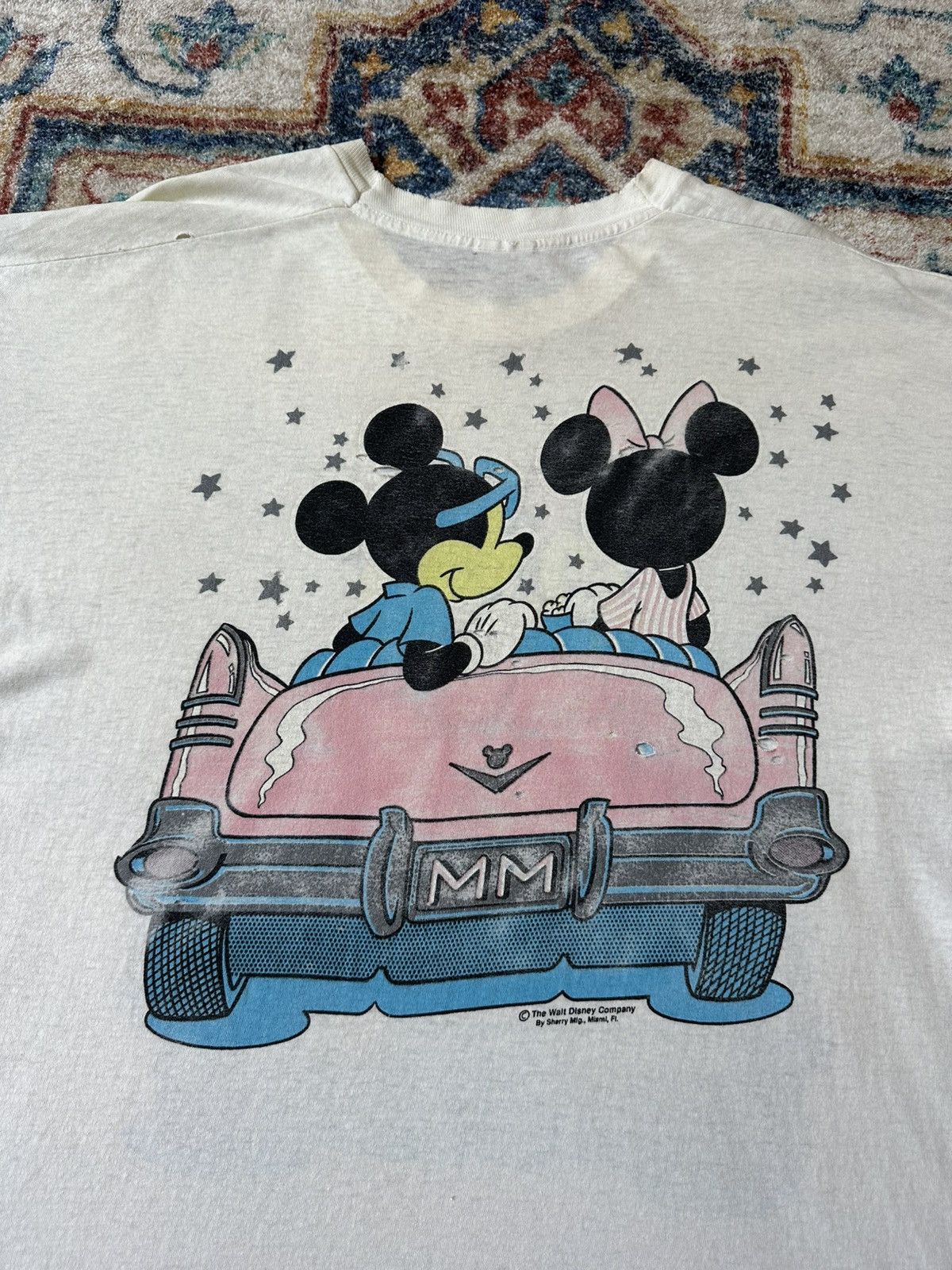 Disney × Vintage Vintage Disney Mickey And Minnie Mouse Drive In T-shirt Size US XL / EU 56 / 4 - 10 Thumbnail