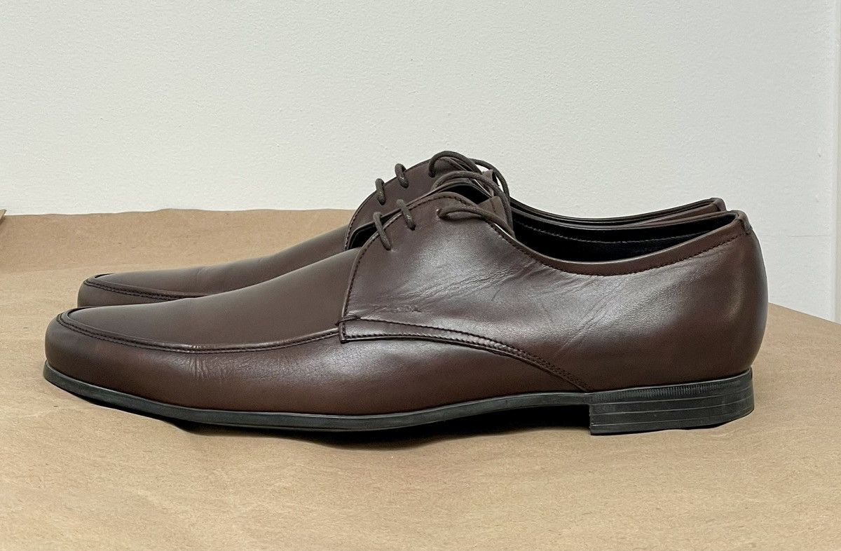 Prada PRADA MENS Black Lace Up Derby Sz EU42.5/ US9.5 Italy New Size US 9.5 / EU 42-43 - 8 Thumbnail